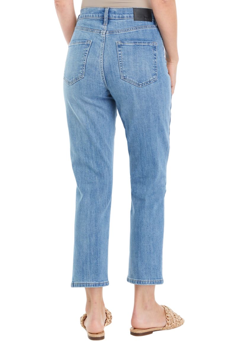 Womens Straight Ankle Denim Jeans