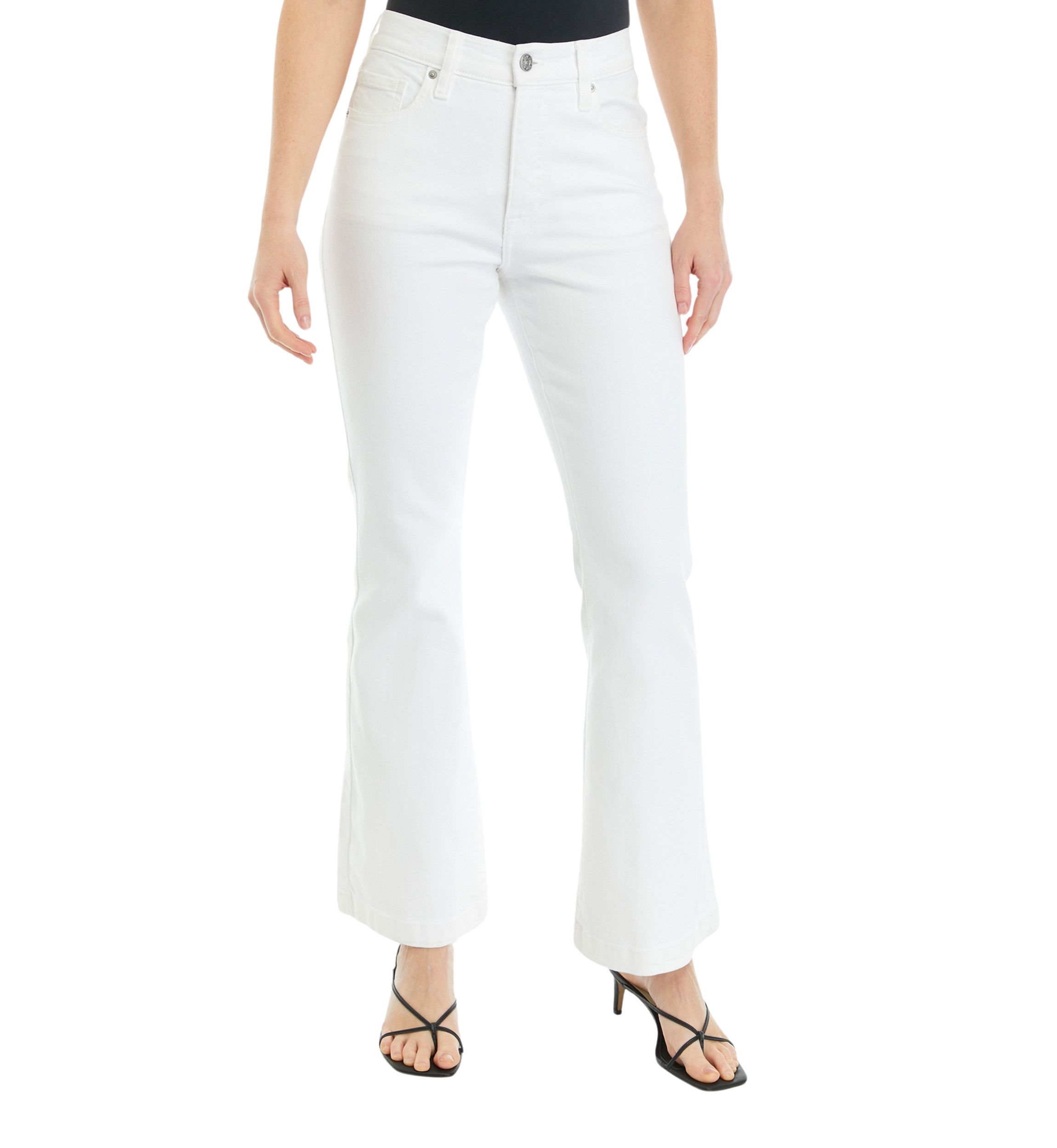 Womens High Rise Flare Jeans