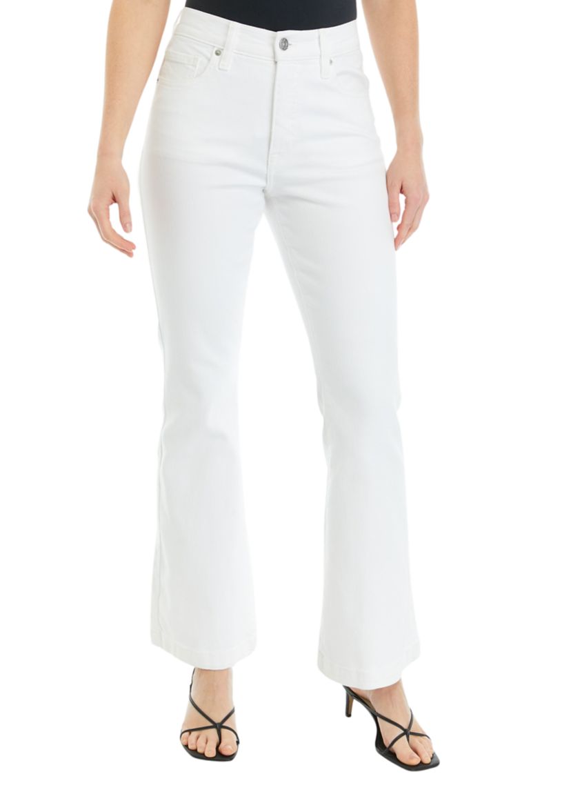 Womens High Rise Flare Jeans