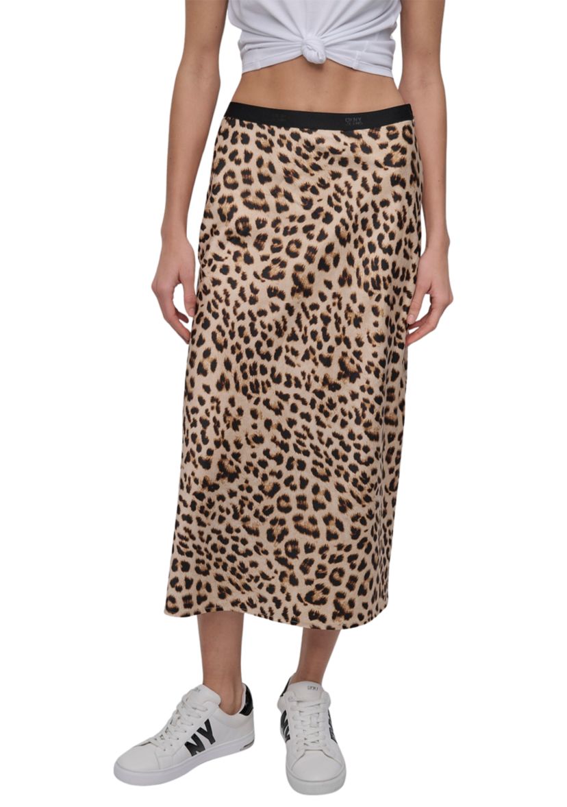 Womens Logo Elastic Waistband Slip Skirt