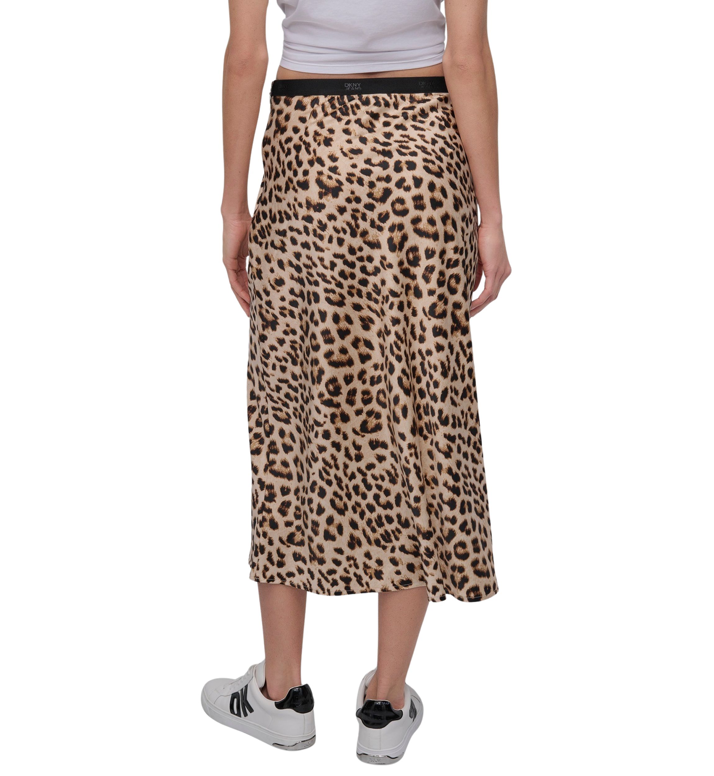 Womens Logo Elastic Waistband Slip Skirt