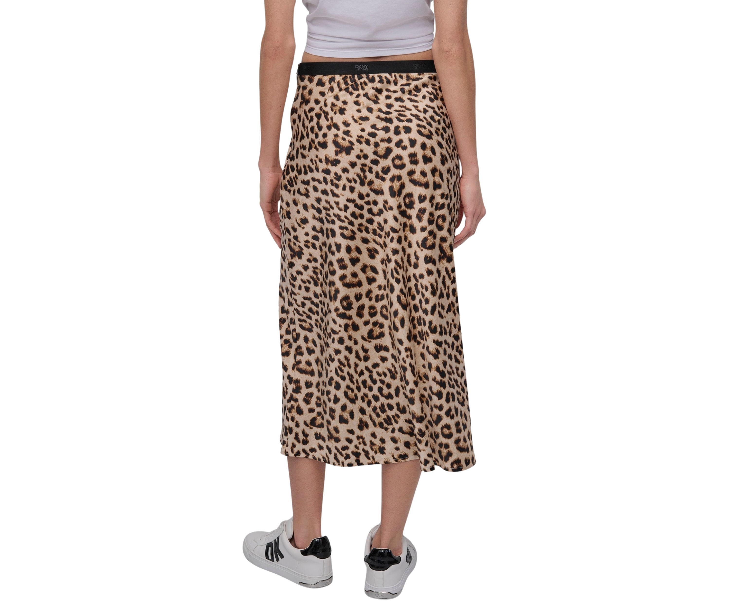 Womens Logo Elastic Waistband Slip Skirt
