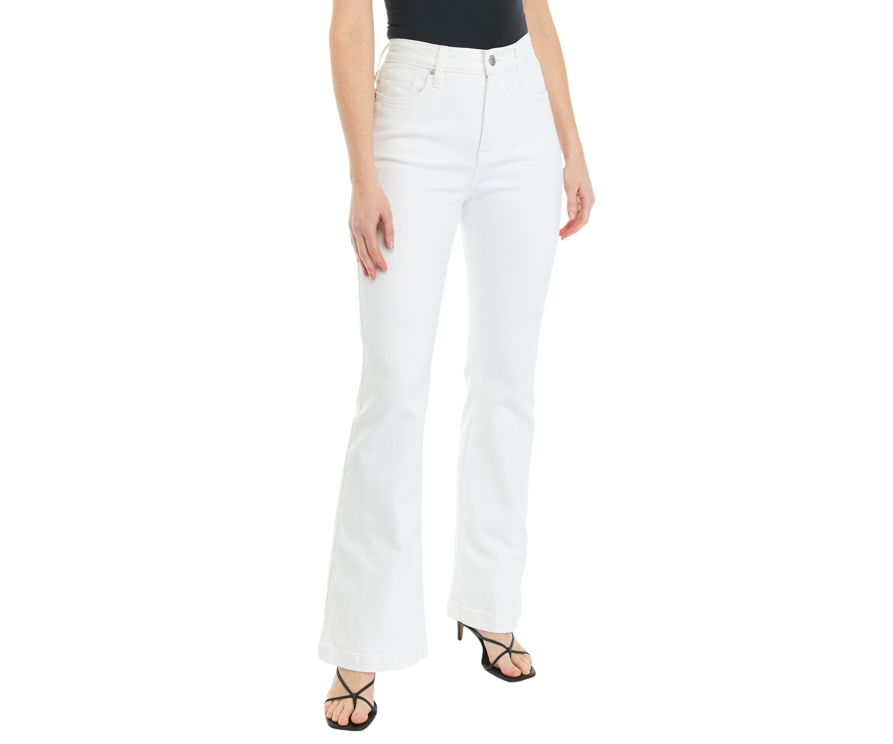 Womens High Rise Flare Denim Jeans
