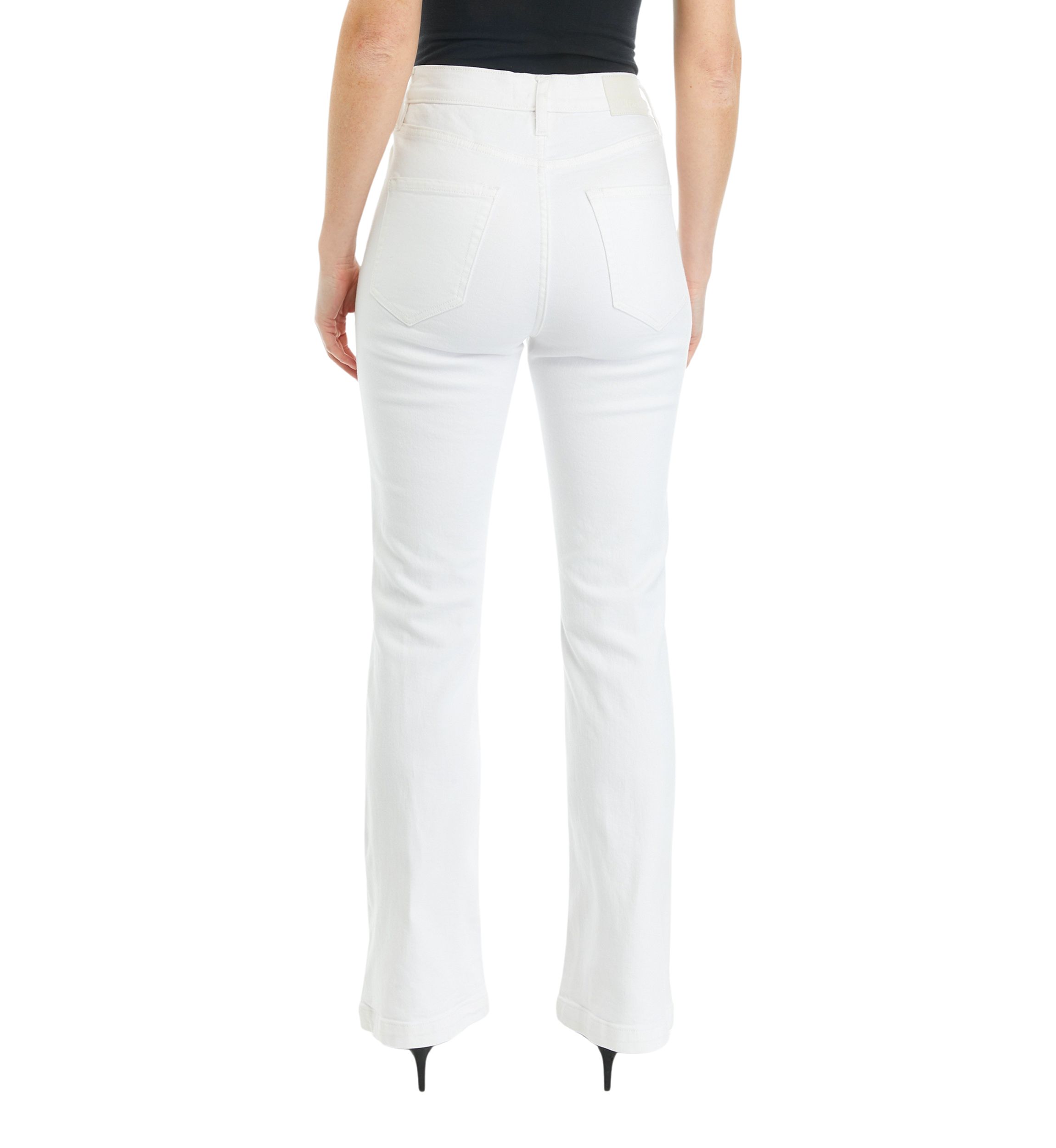 Womens High Rise Flare Denim Jeans