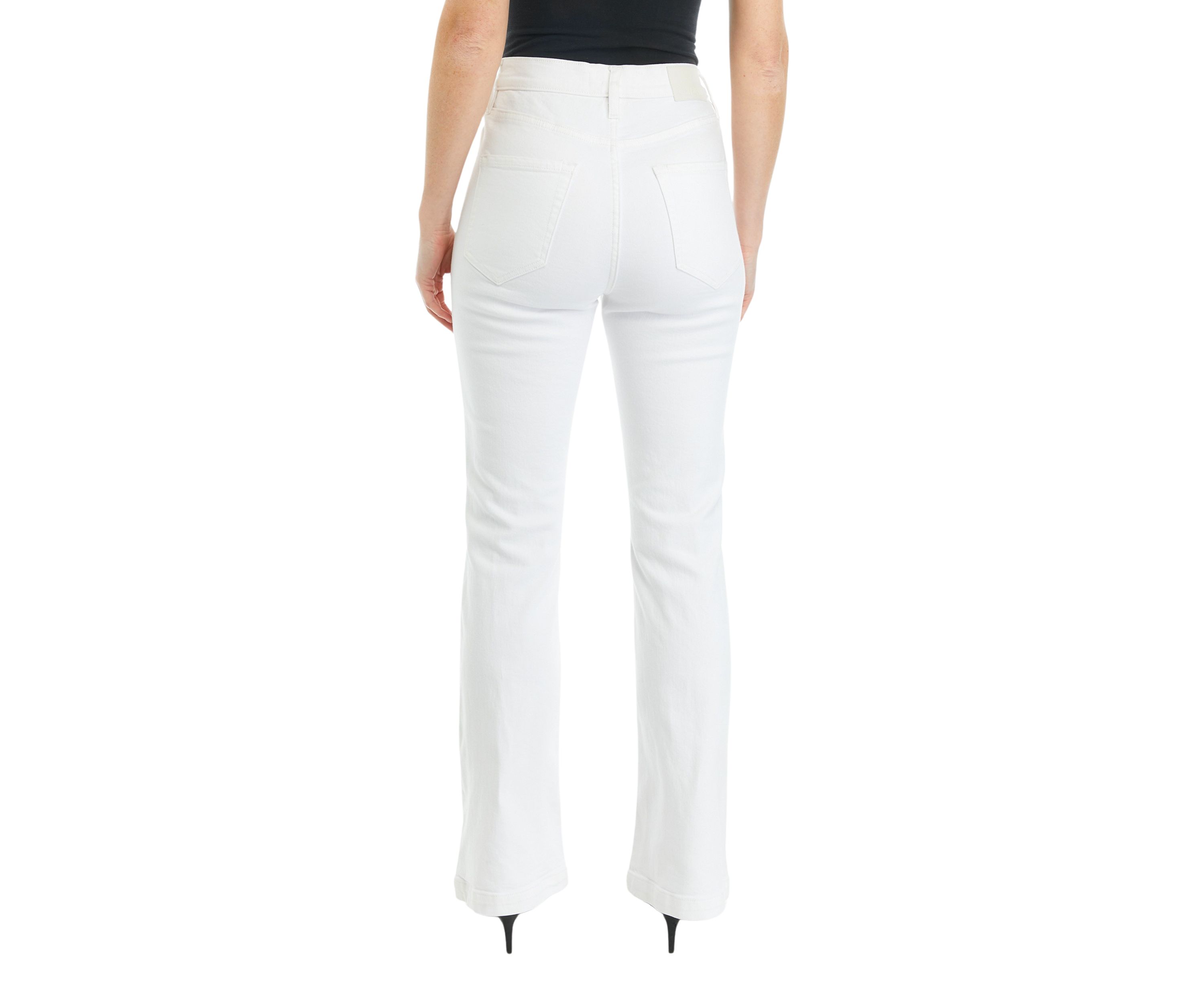 Womens High Rise Flare Denim Jeans
