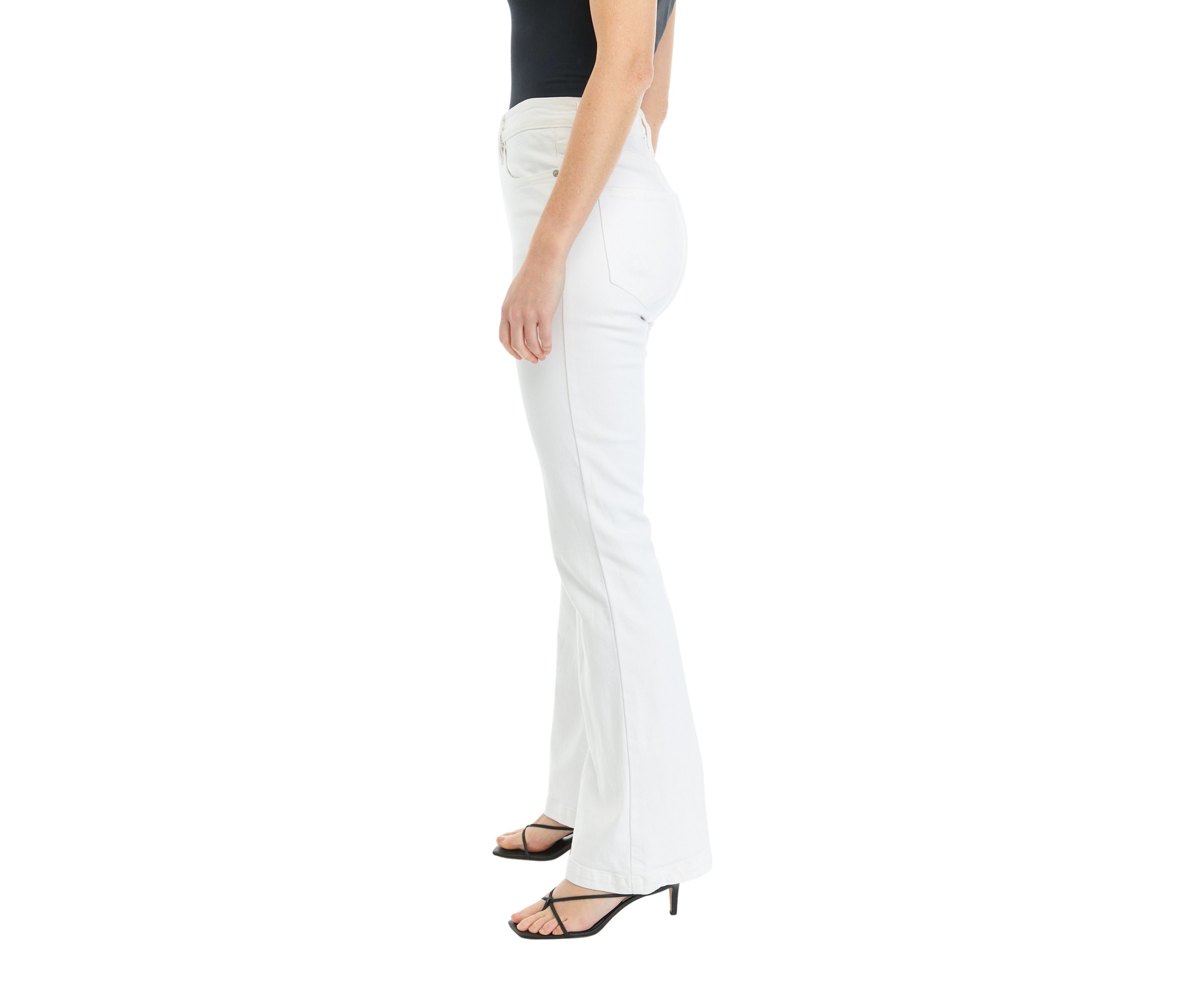 Womens High Rise Flare Denim Jeans