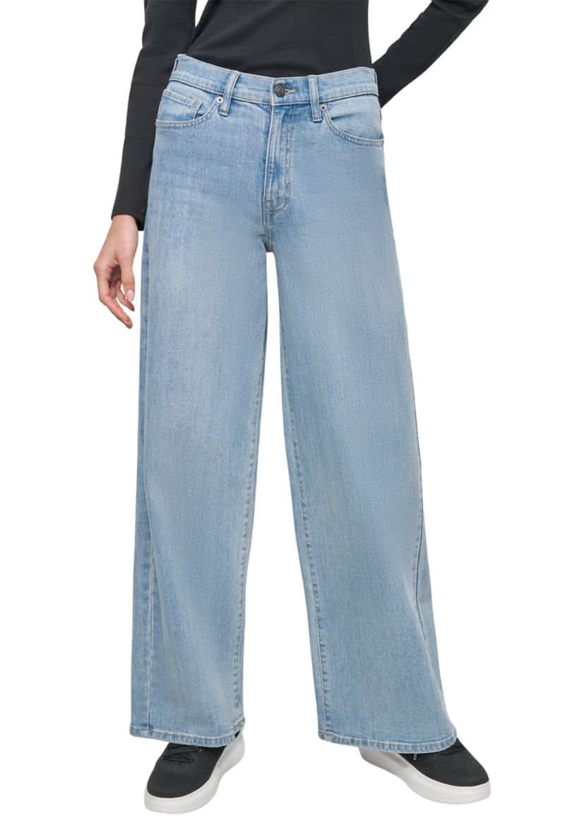 Womens Wide Leg Denim Jeans