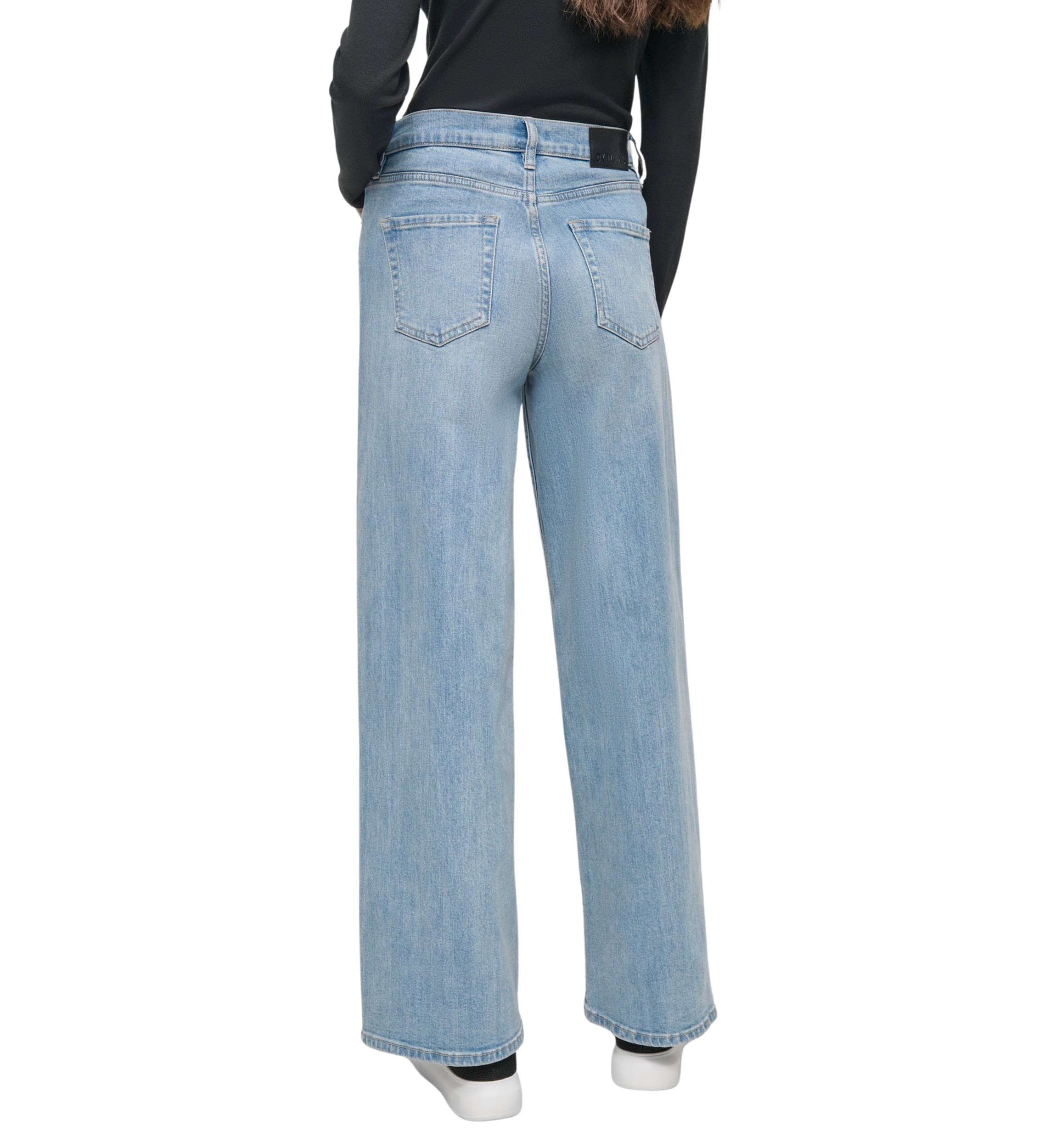 Womens Wide Leg Denim Jeans