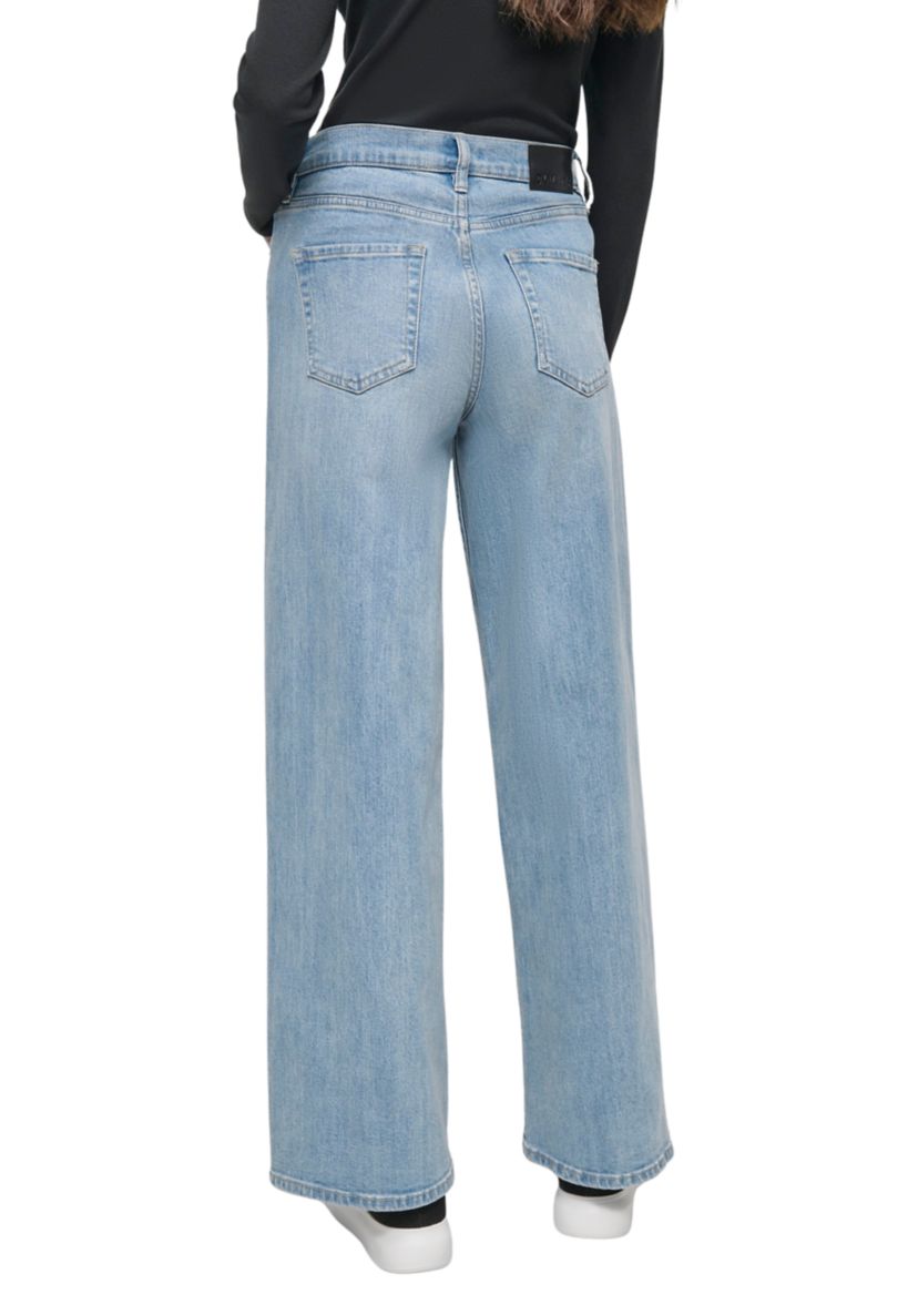 Womens Wide Leg Denim Jeans