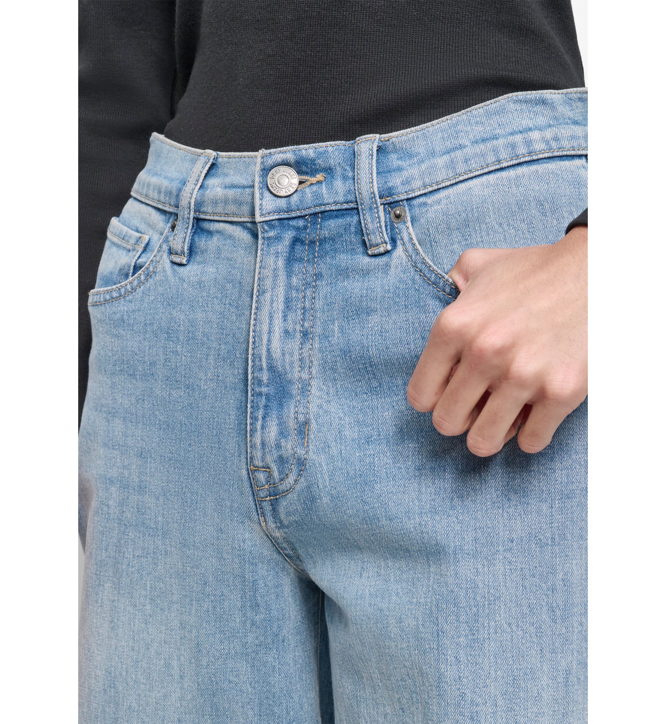 Womens Wide Leg Denim Jeans