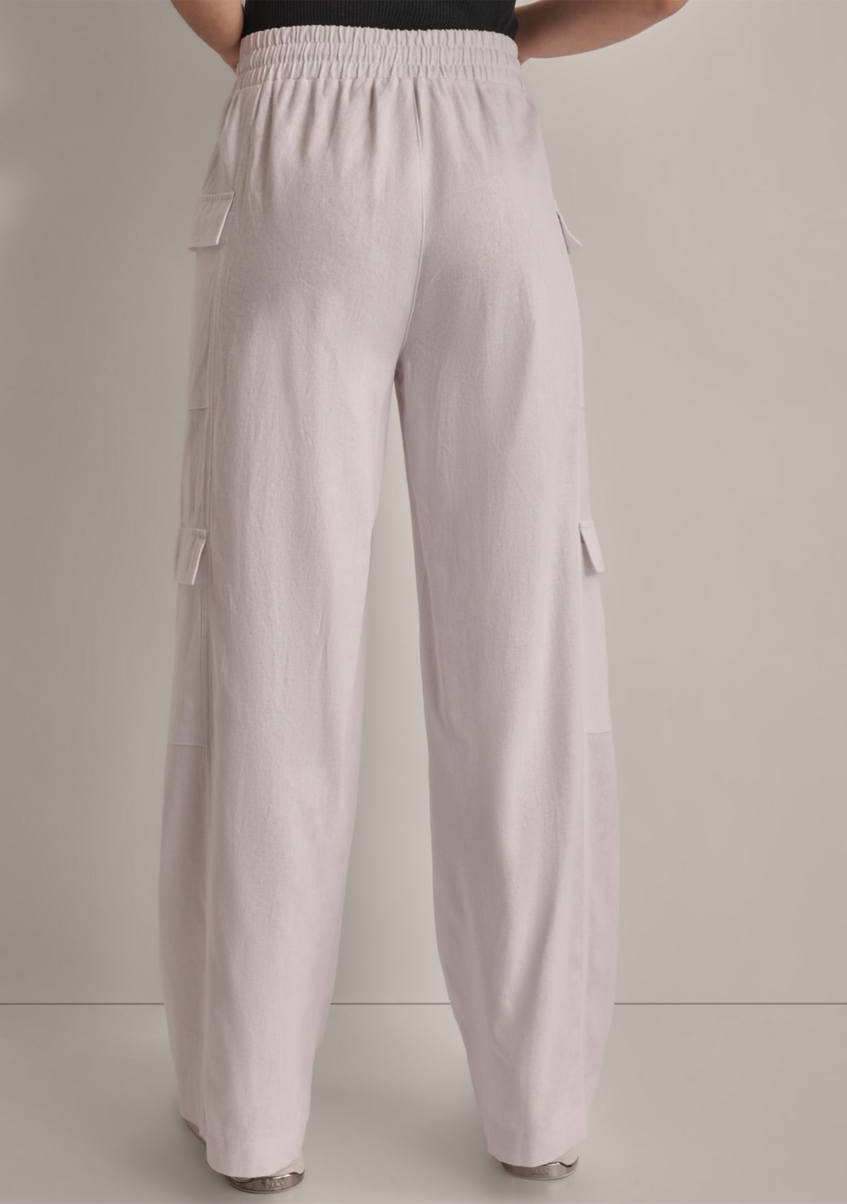 Womens Linen Cargo Pants