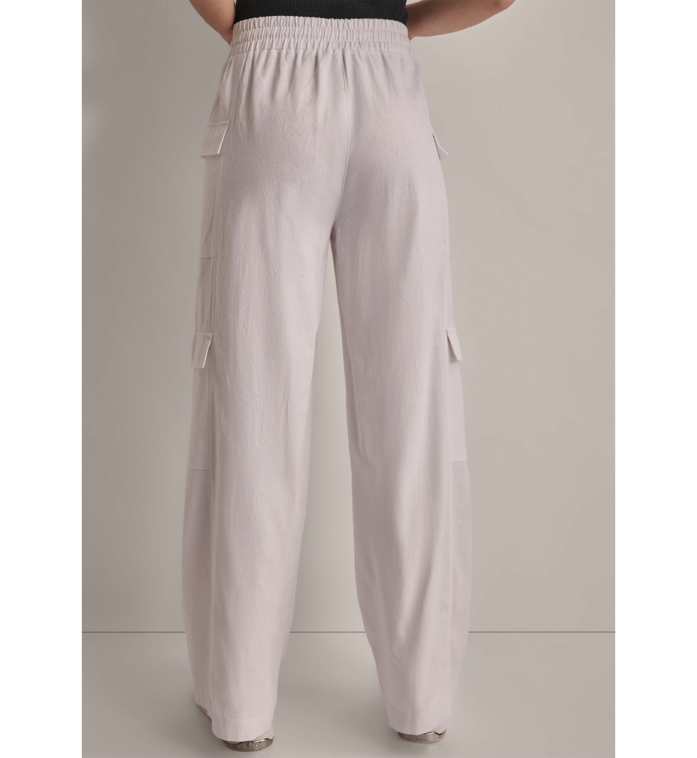 Womens Linen Cargo Pants
