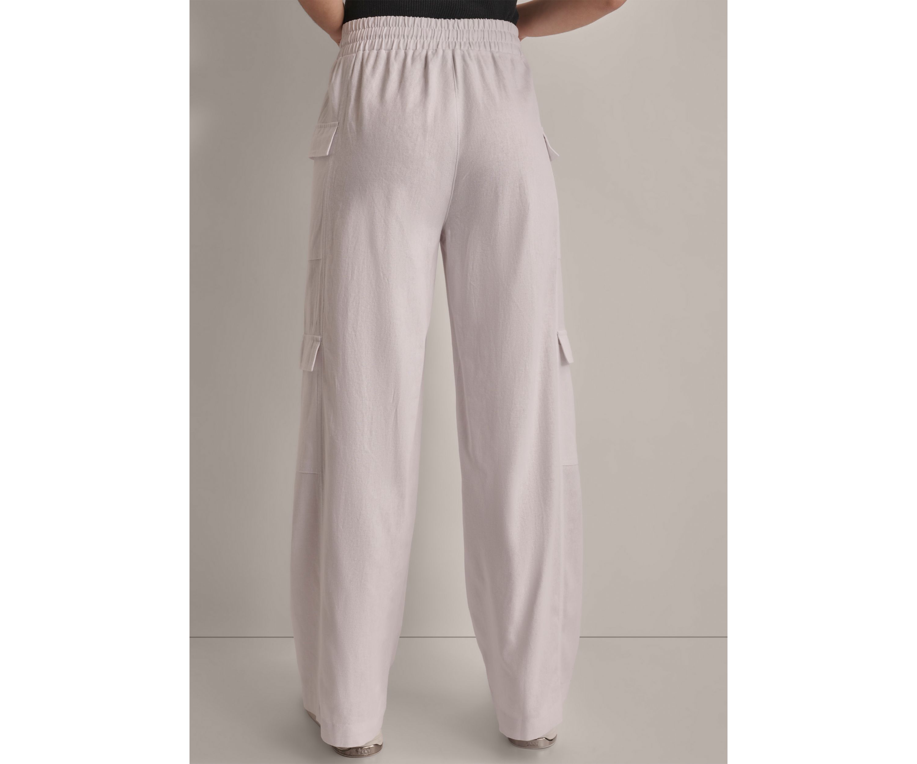 Womens Linen Cargo Pants