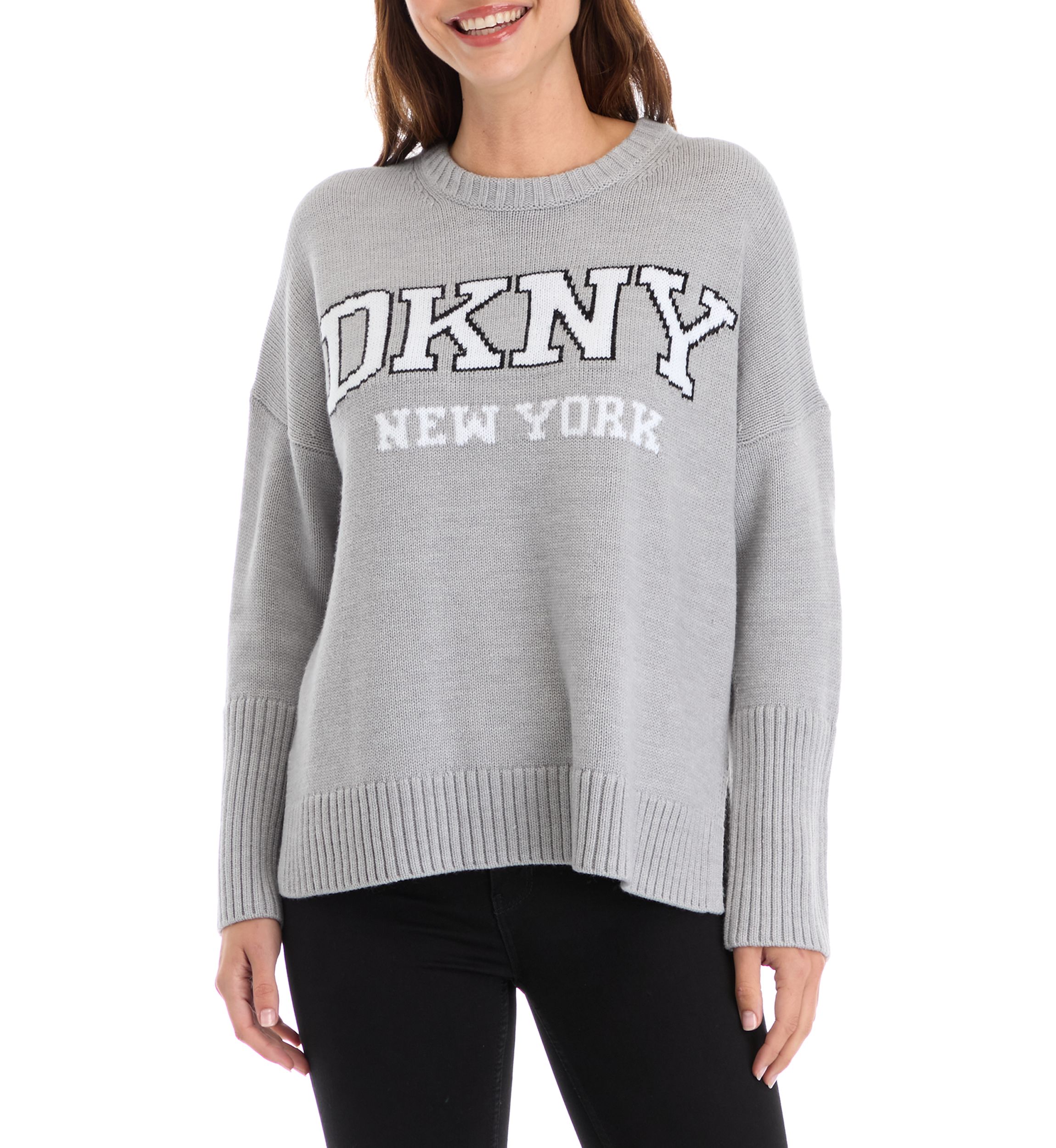 Pull DKNY Urban Haze - Taille M - Marron Avec Boutons - Neuf Avec étiquettes - Coton Doux