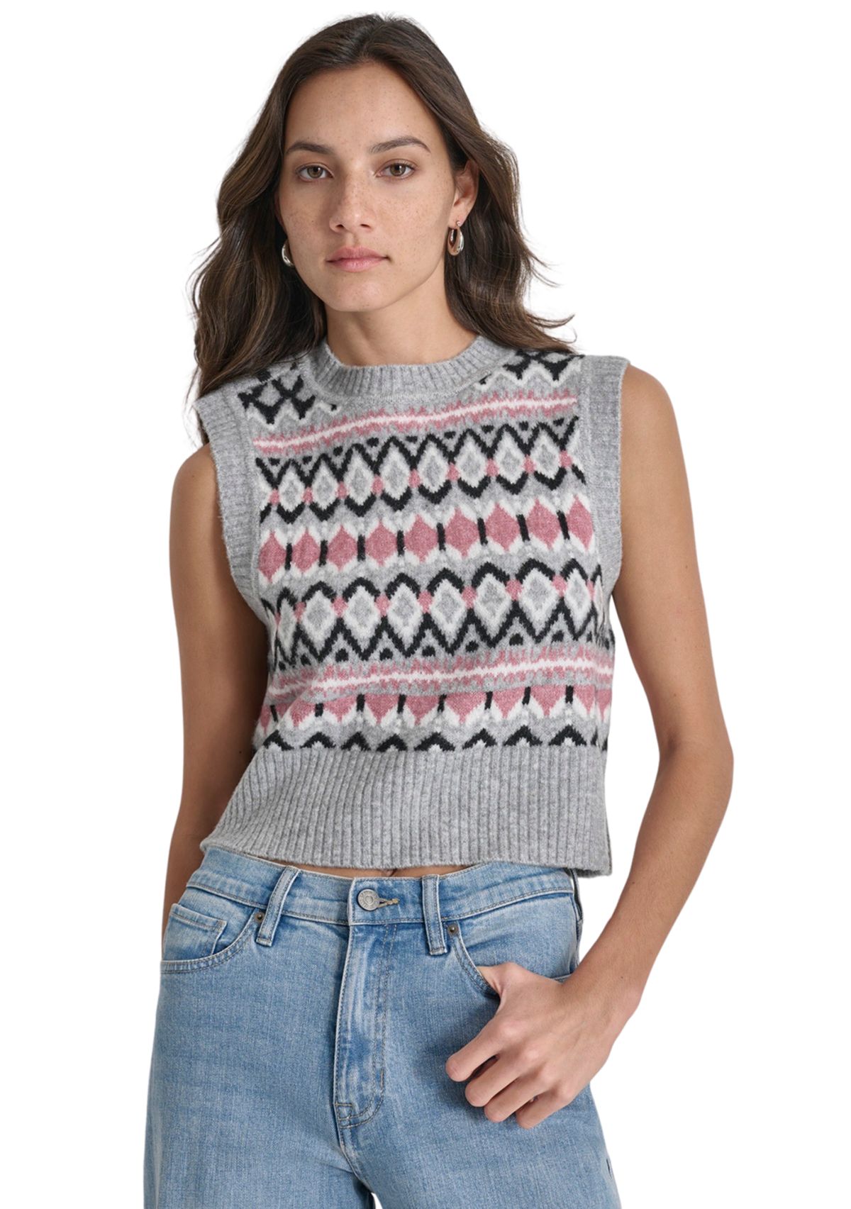 Womens Fairisle Sweater Vest