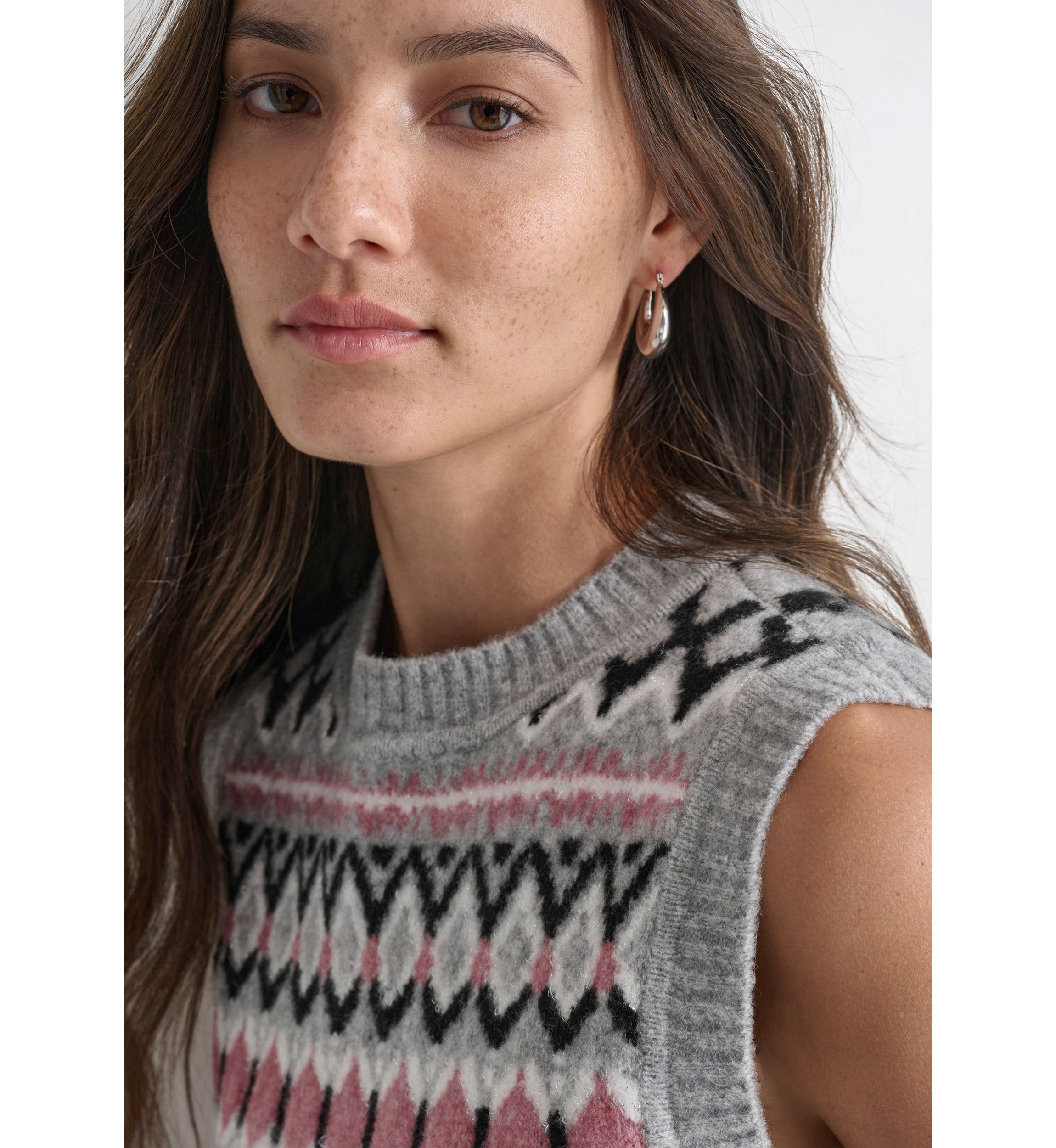 Womens Fairisle Sweater Vest