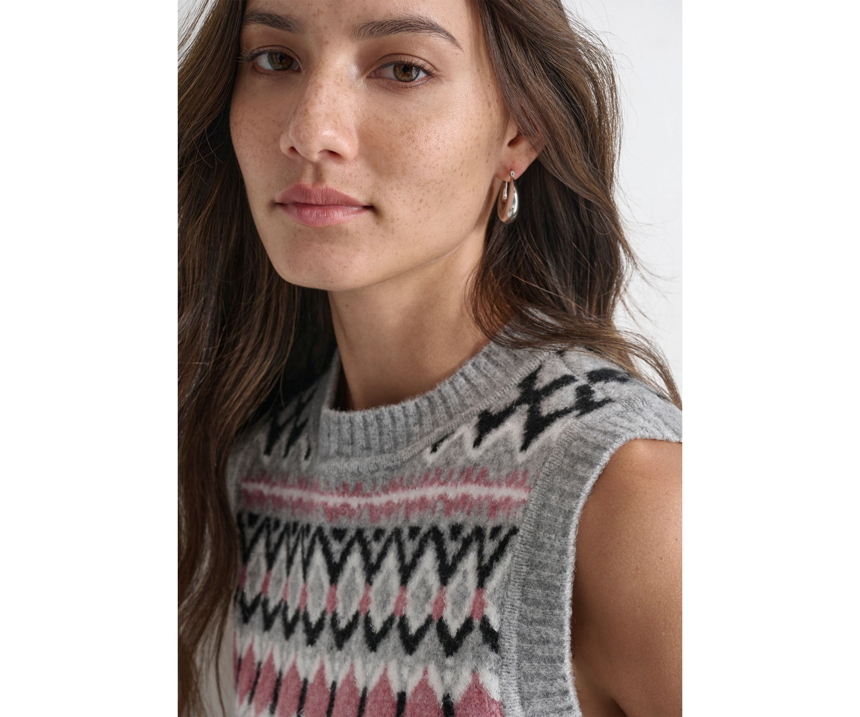 Womens Fairisle Sweater Vest