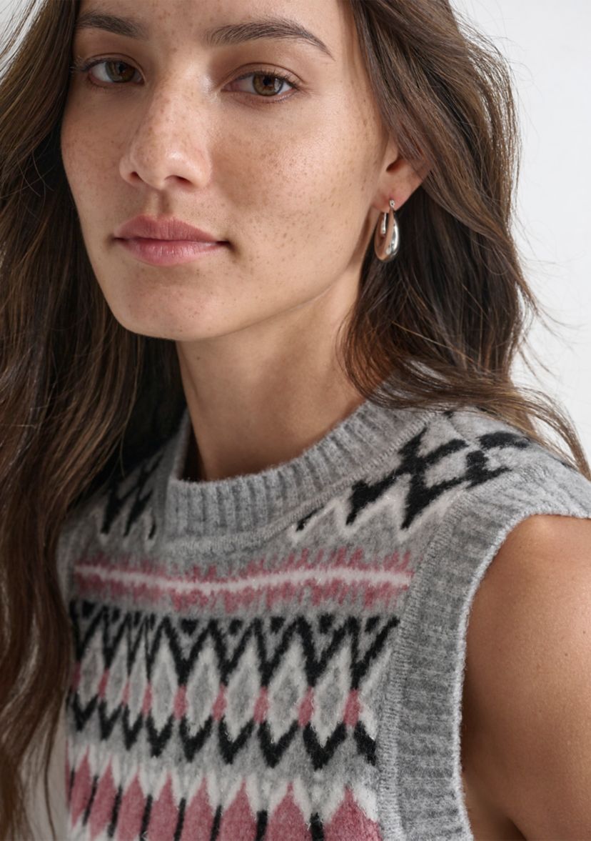 Womens Fairisle Sweater Vest