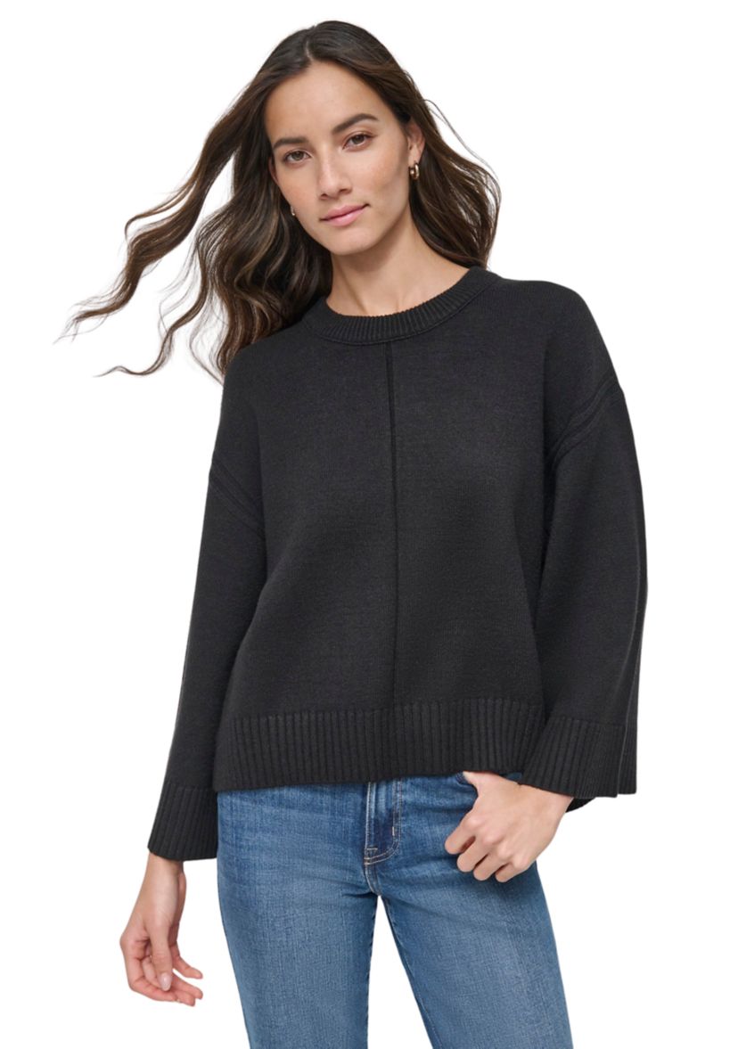 Womens Long Sleeve Crew Neck Sweater