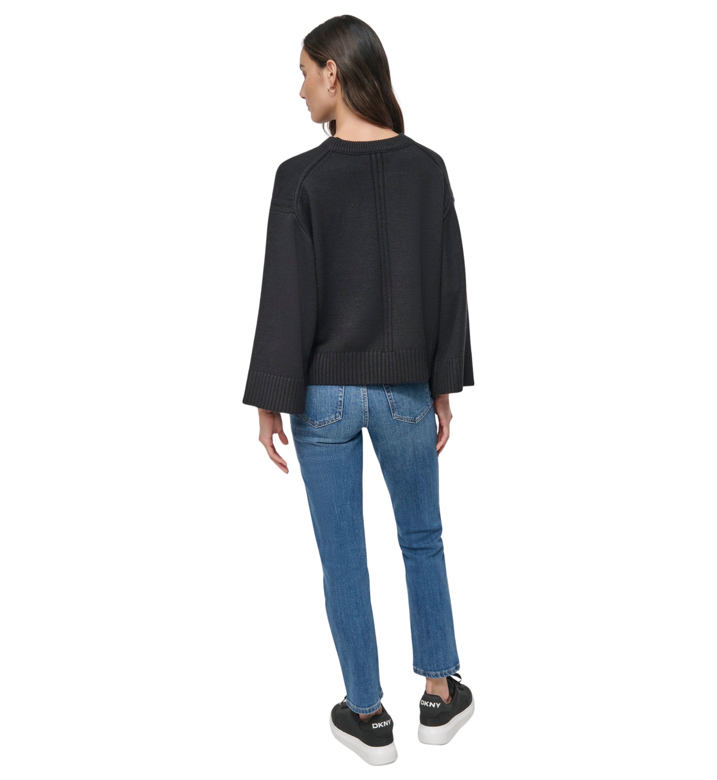 Womens Long Sleeve Crew Neck Sweater