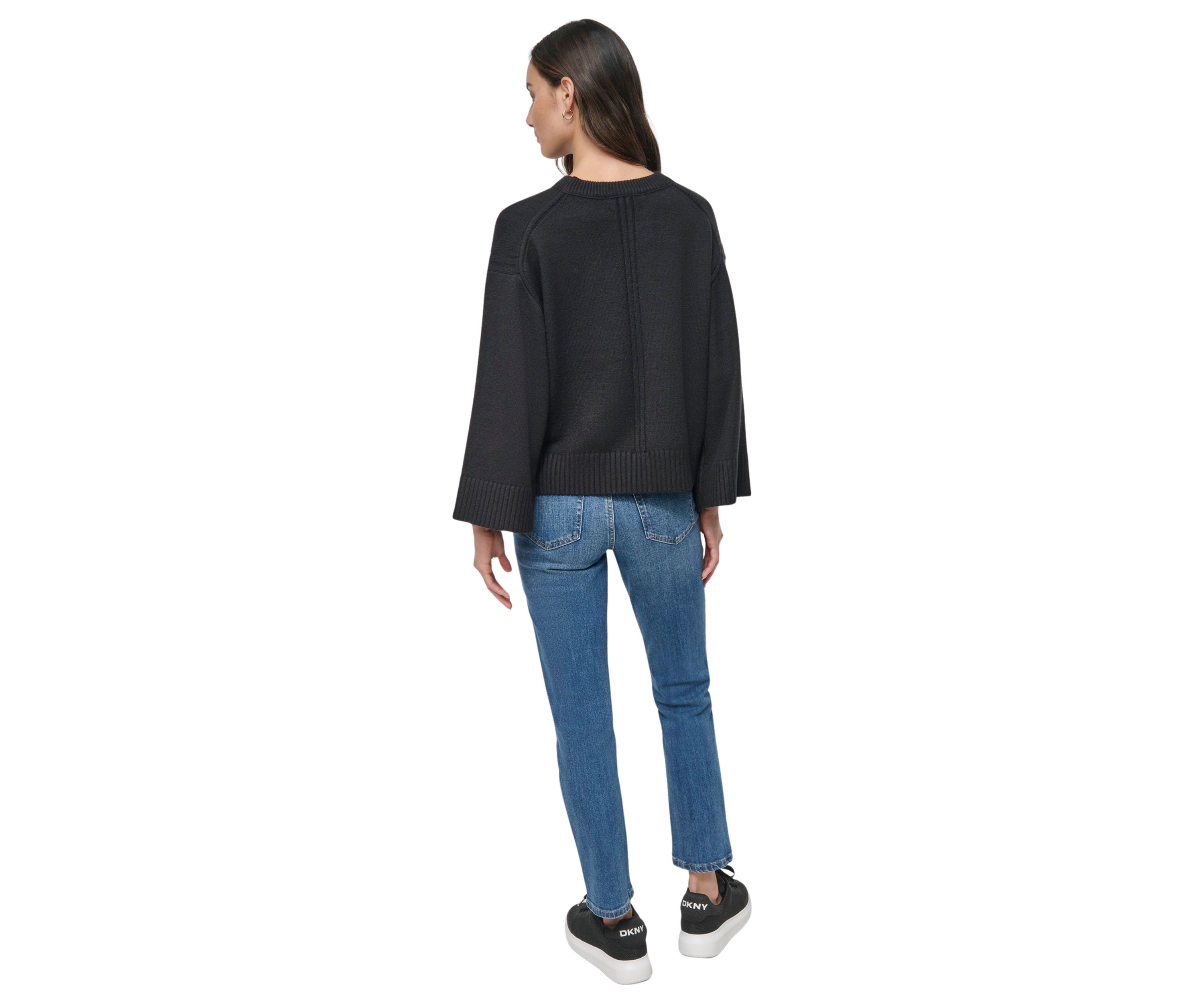 Womens Long Sleeve Crew Neck Sweater