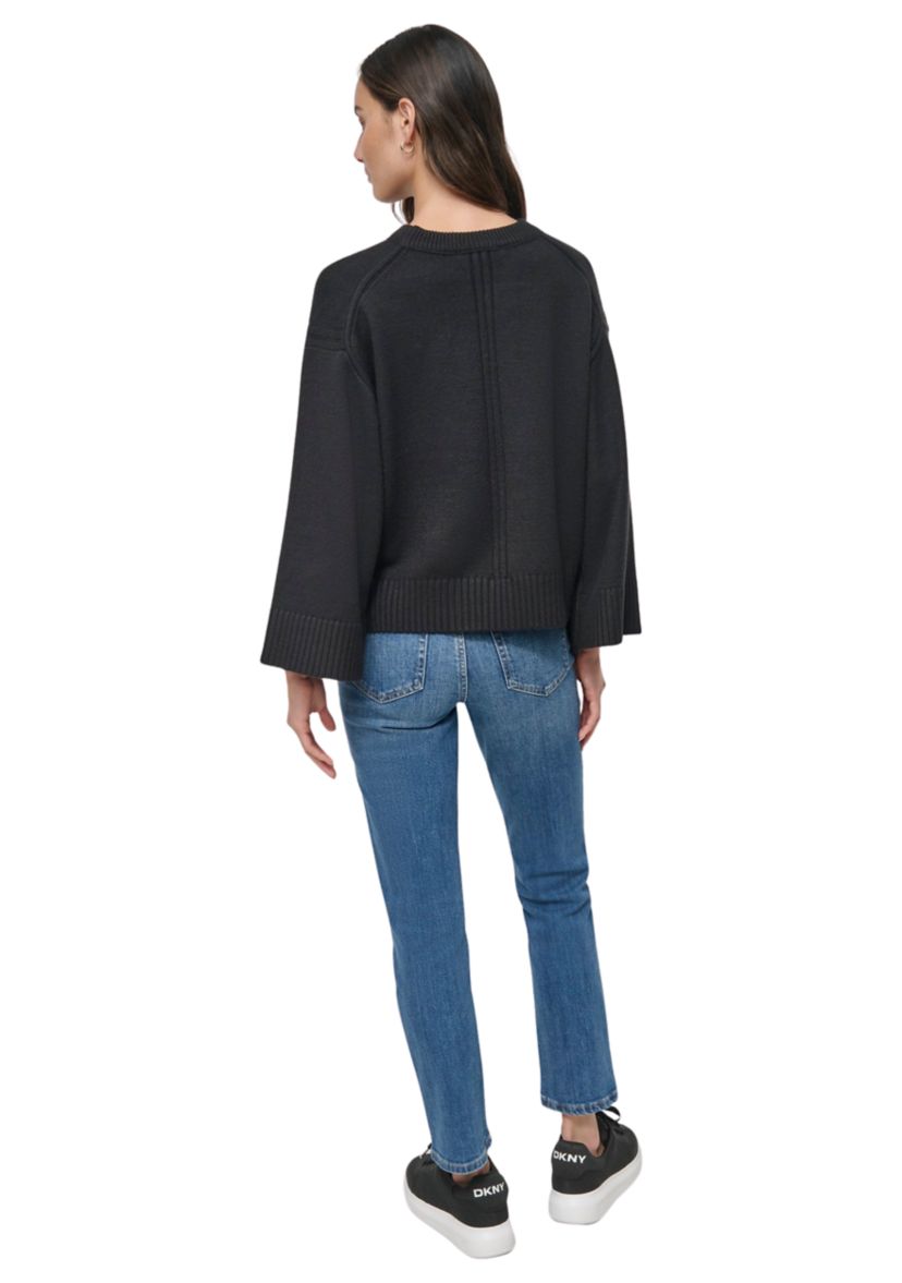 Womens Long Sleeve Crew Neck Sweater