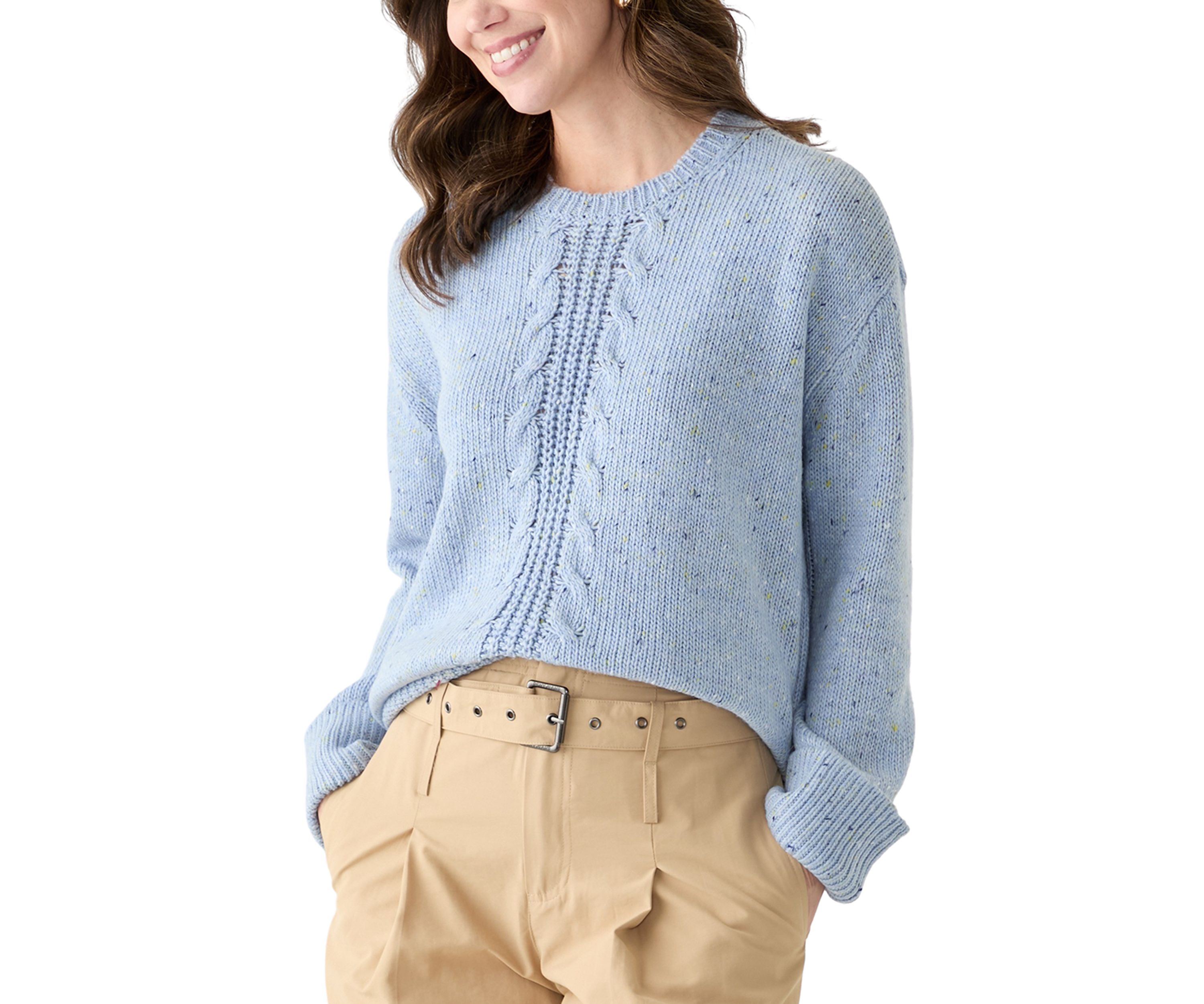 Womens Cable Knit Sweater