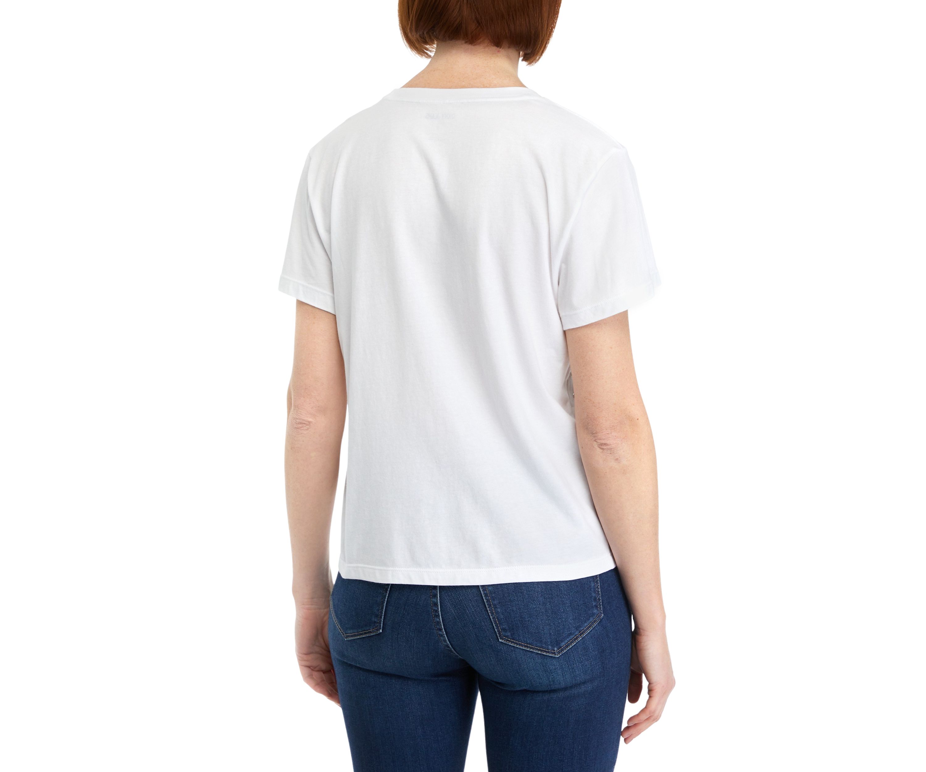 Womens Short Sleeve Stud T-Shirt