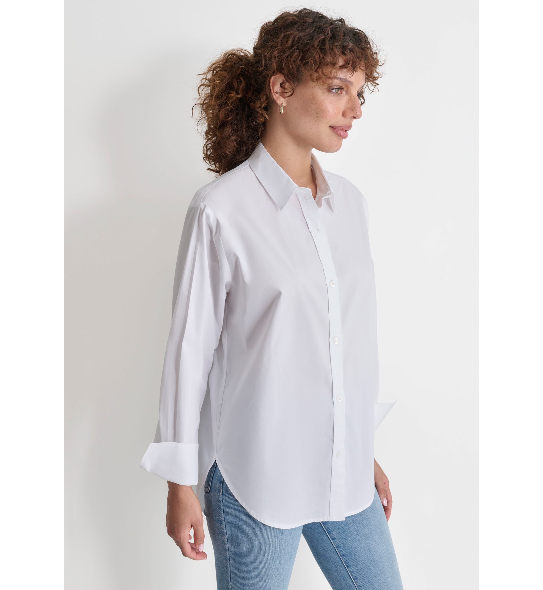 Womens Long Sleeve Cotton Shirt