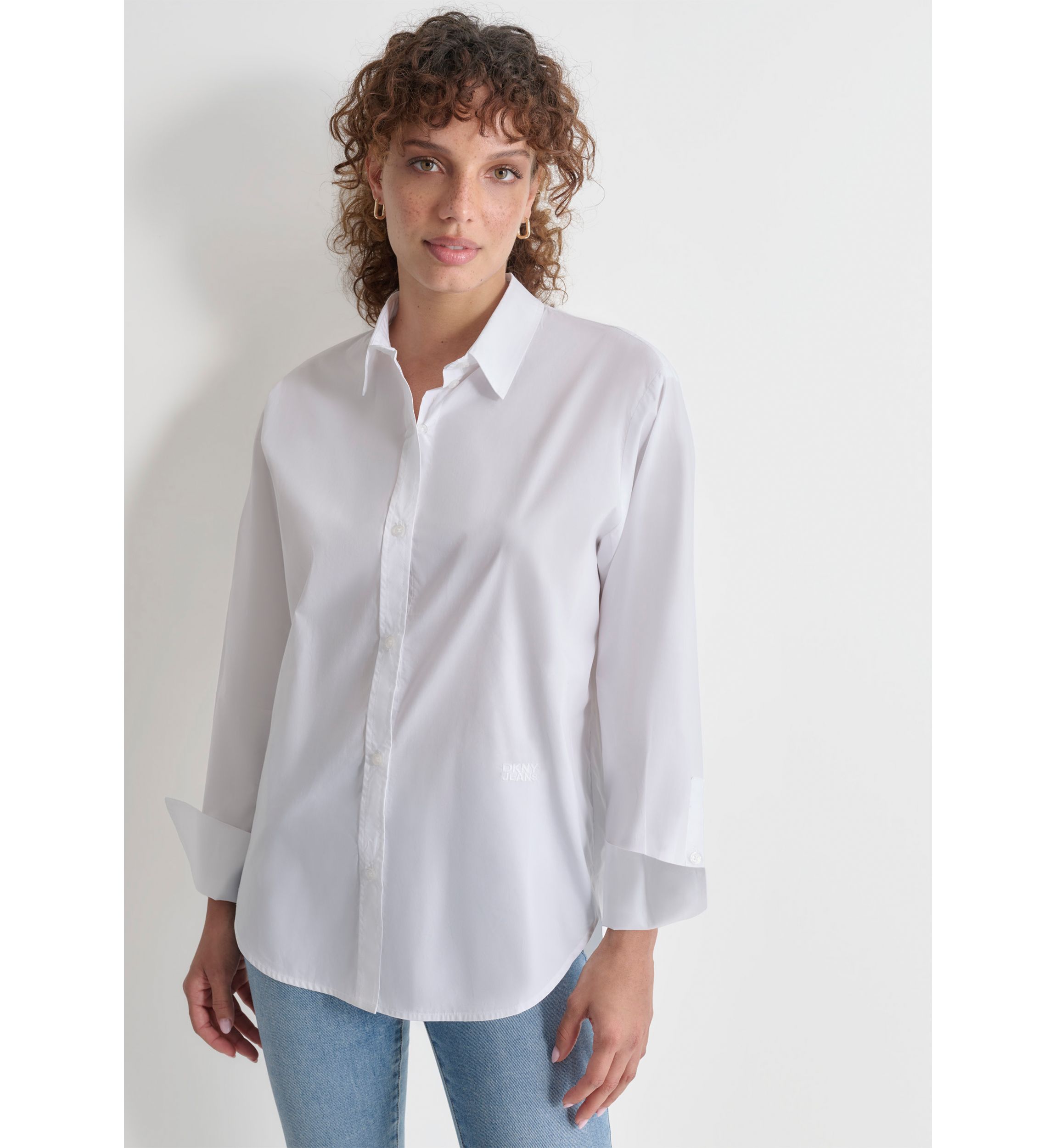 Womens Long Sleeve Cotton Shirt