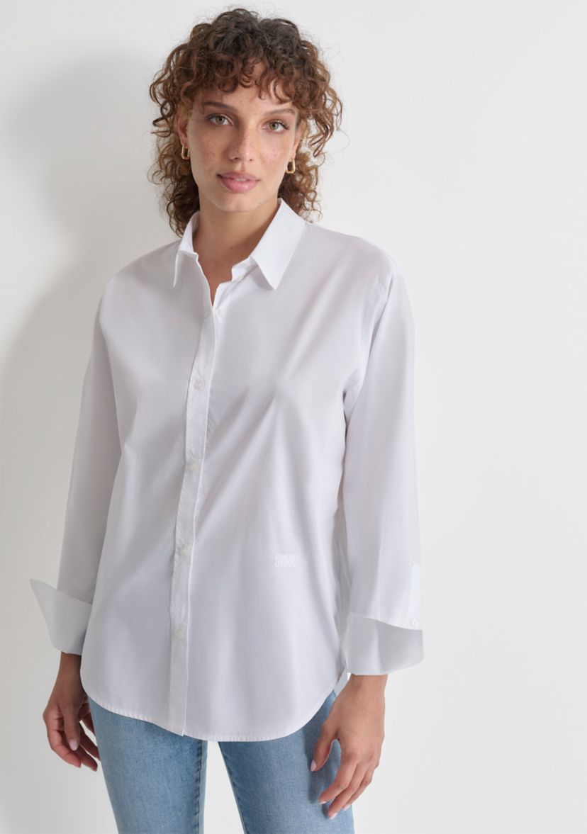 Womens Long Sleeve Cotton Shirt