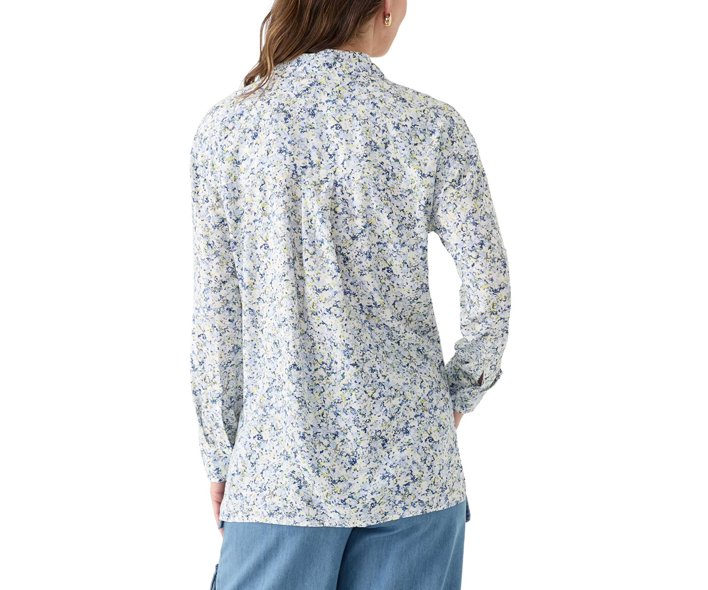 Womens Long Sleeve Floral Shirt