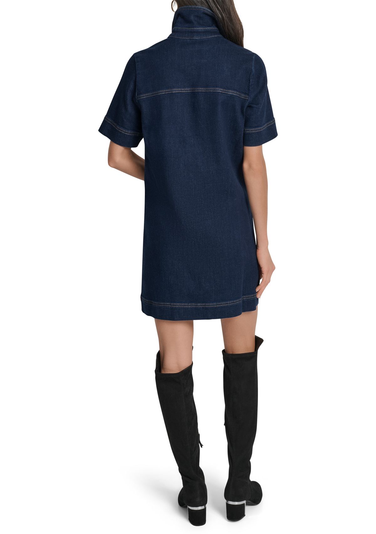 Womens Denim Shift Dress