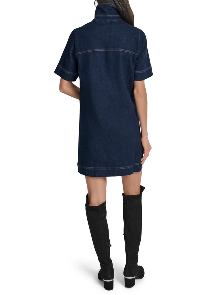 Womens Denim Shift Dress