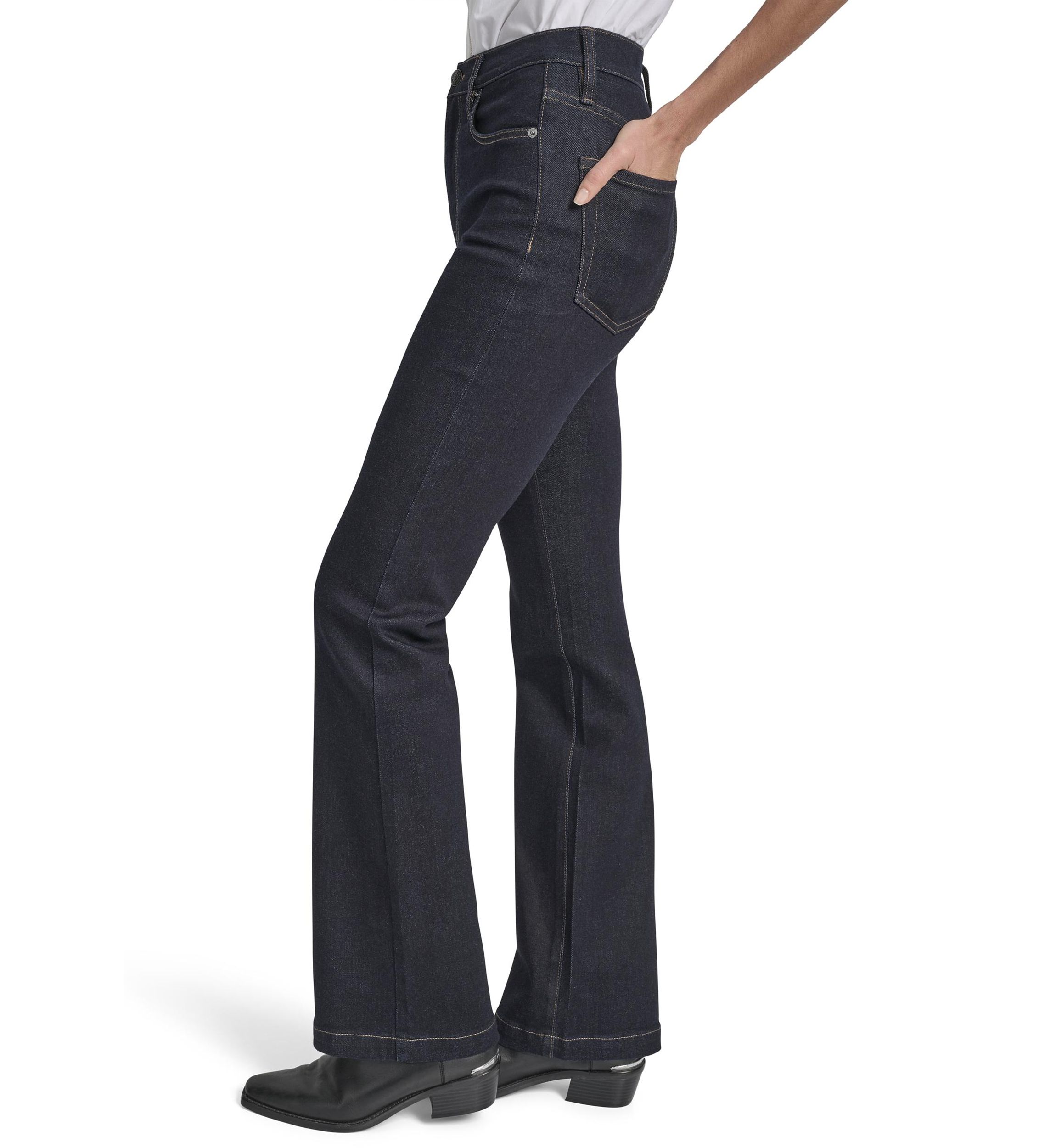 Womens High Rise Flare Jeans