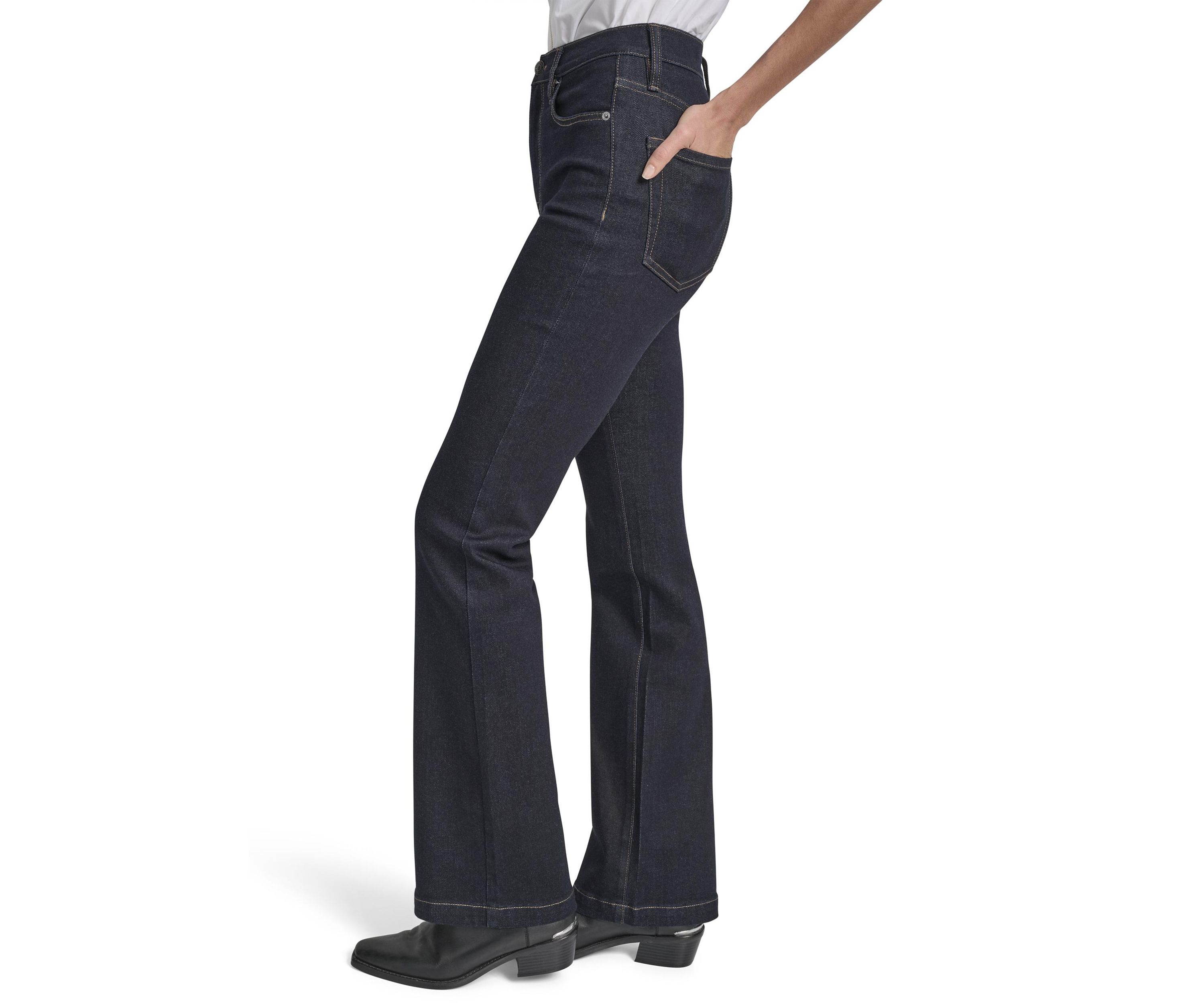 Womens High Rise Flare Jeans
