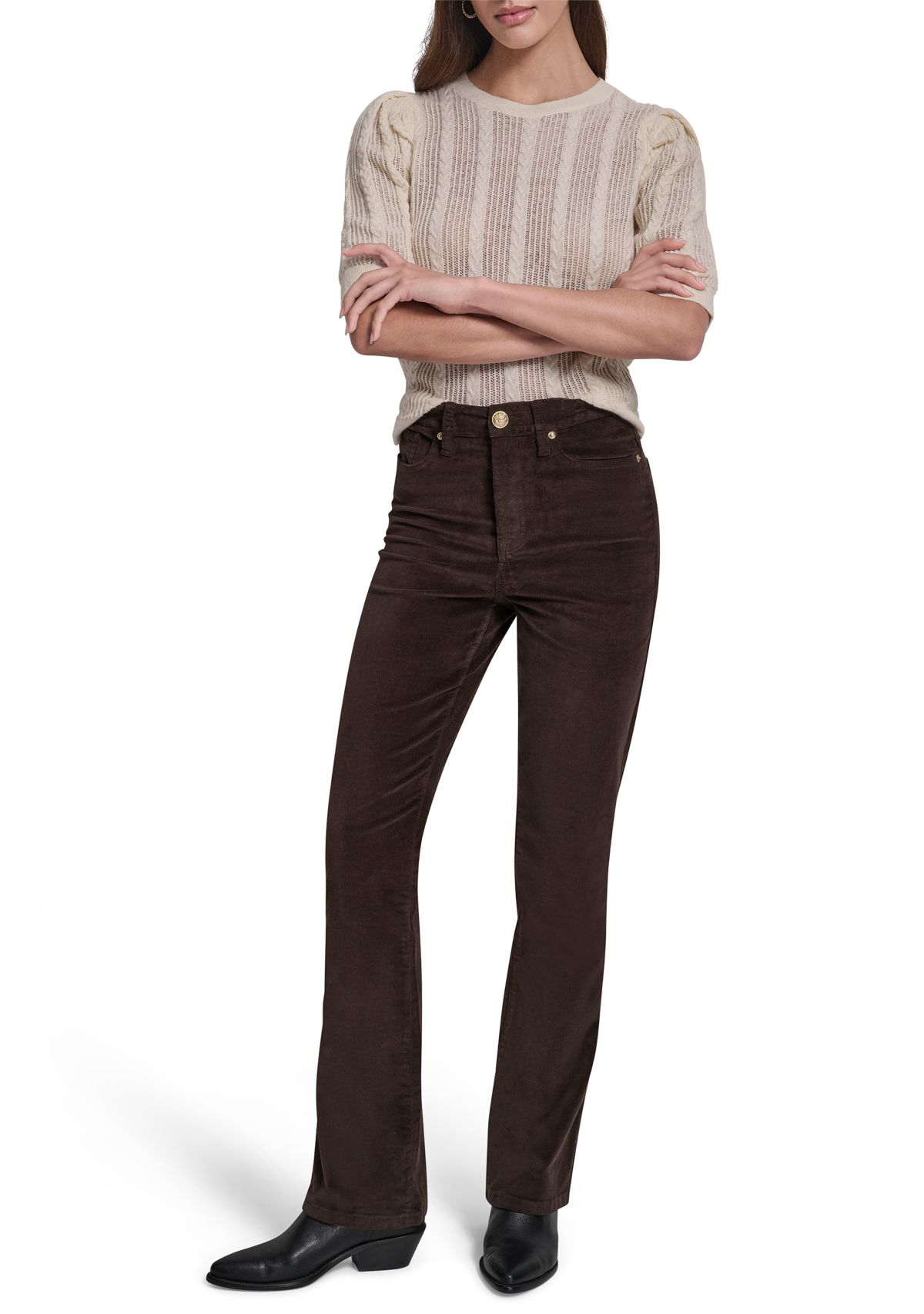 Womens High Rise Bootcut Jeans