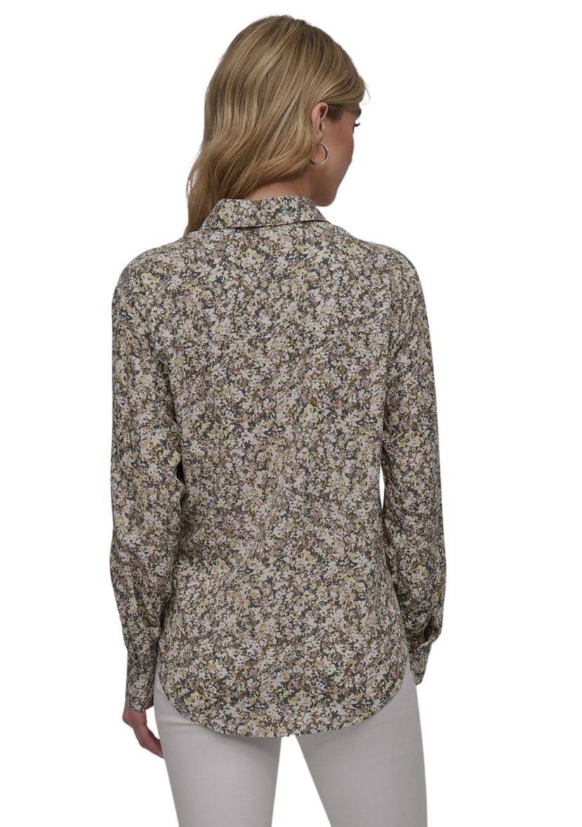 Womens Ditsy Floral Printed Shirt