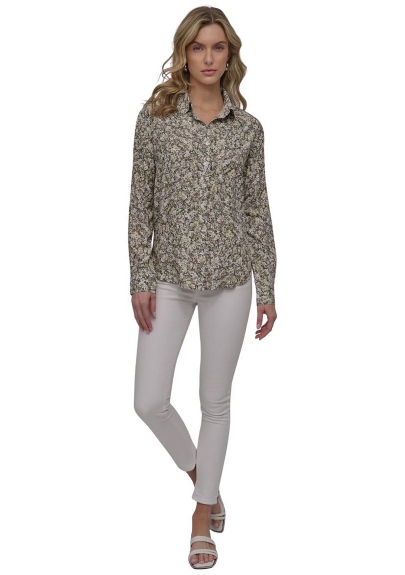 Womens Ditsy Floral Printed Shirt