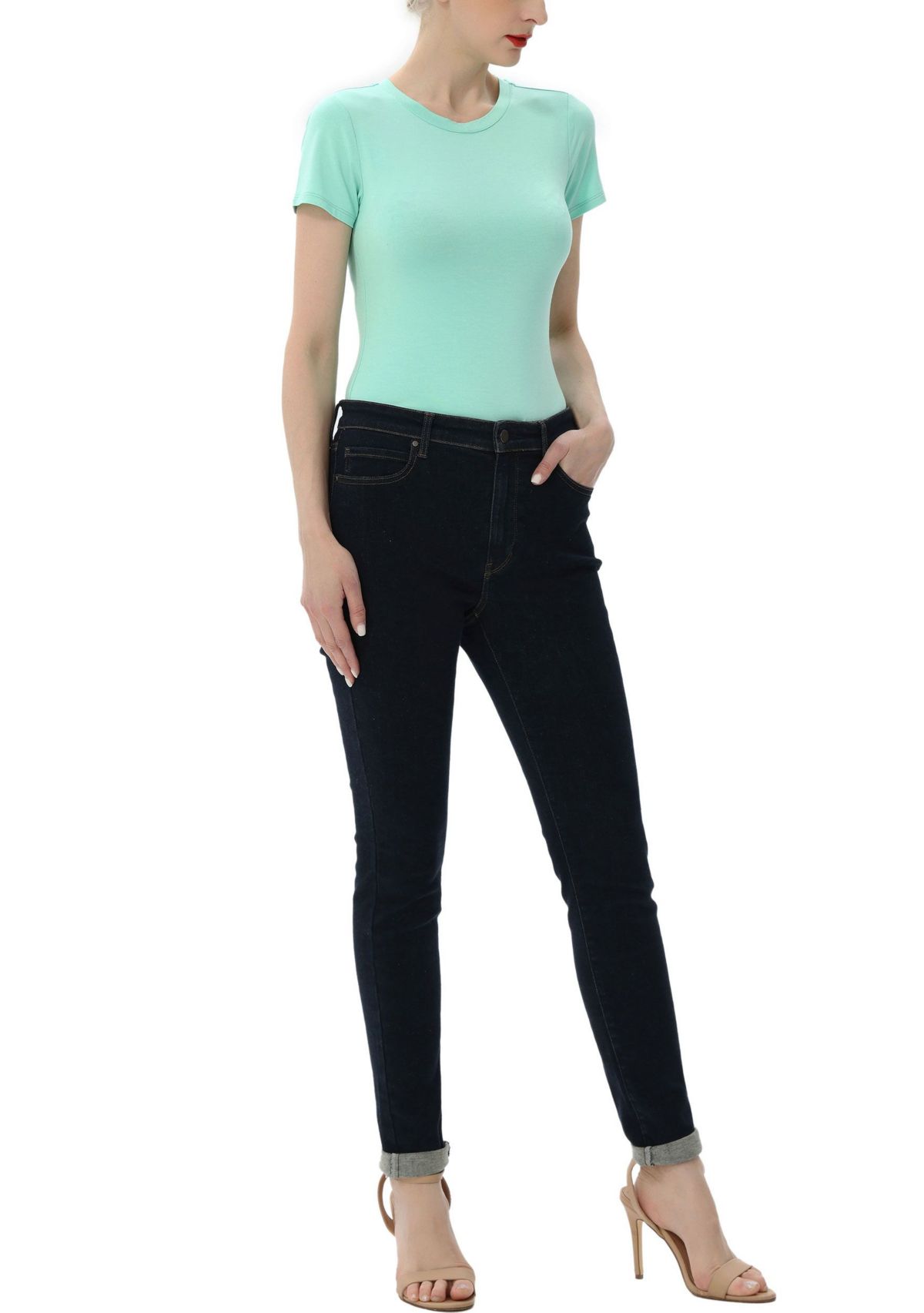 Crew Neck Basic Bodysuit