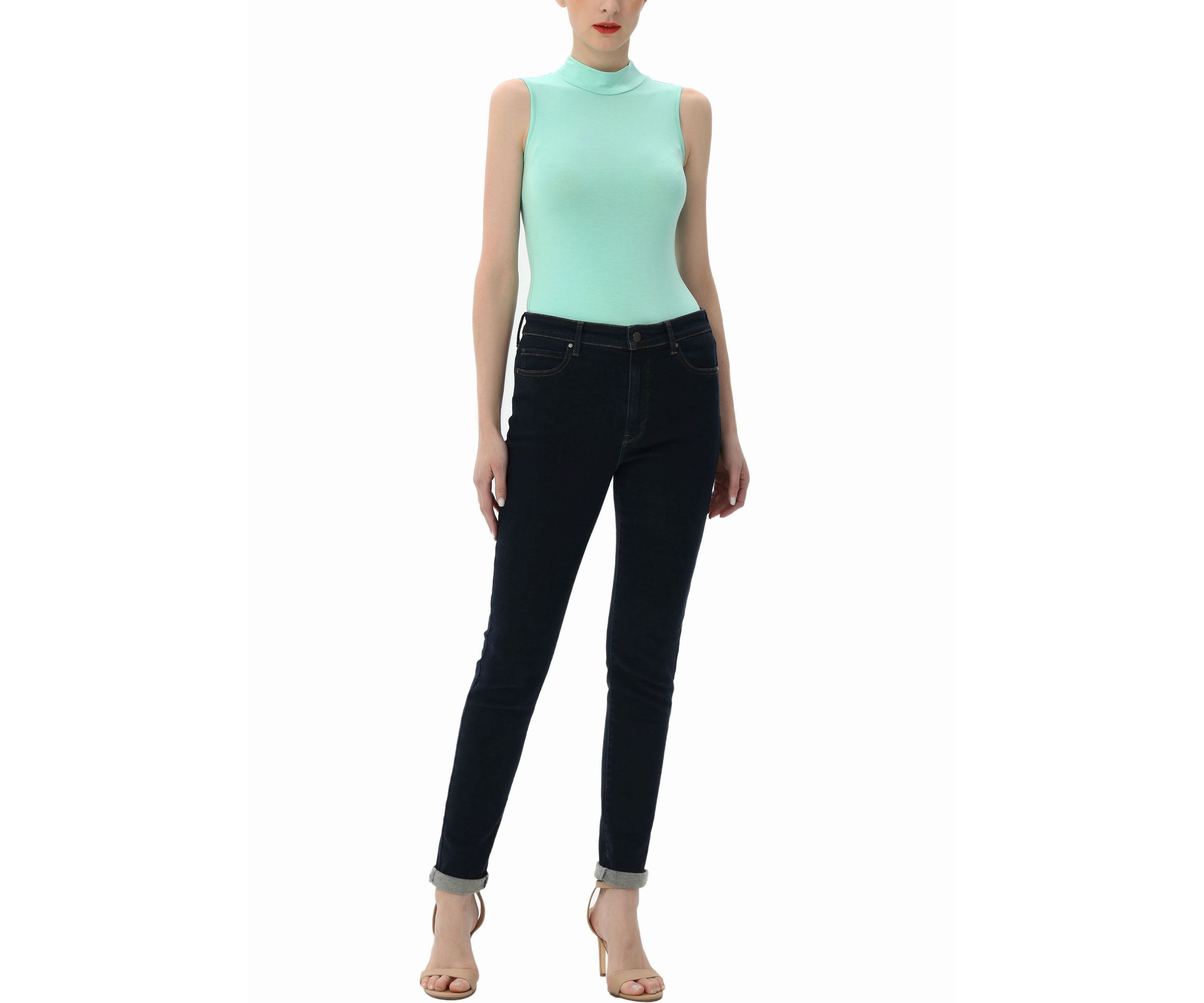 Turtleneck Sleeveless Bodysuit