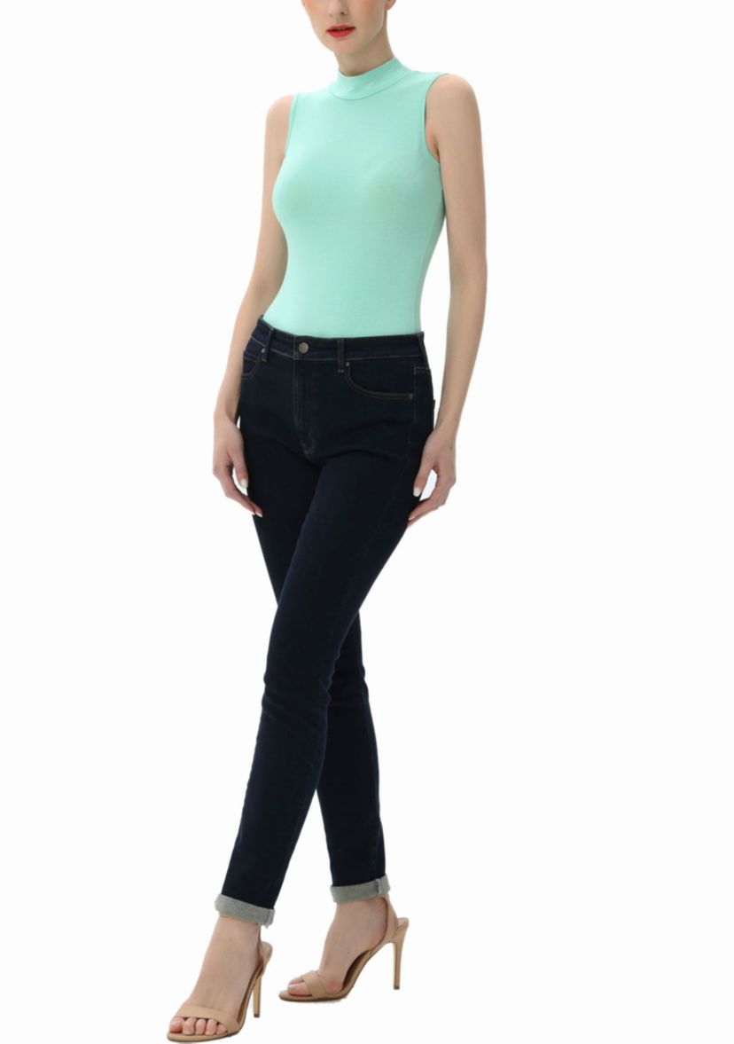 Turtleneck Sleeveless Bodysuit