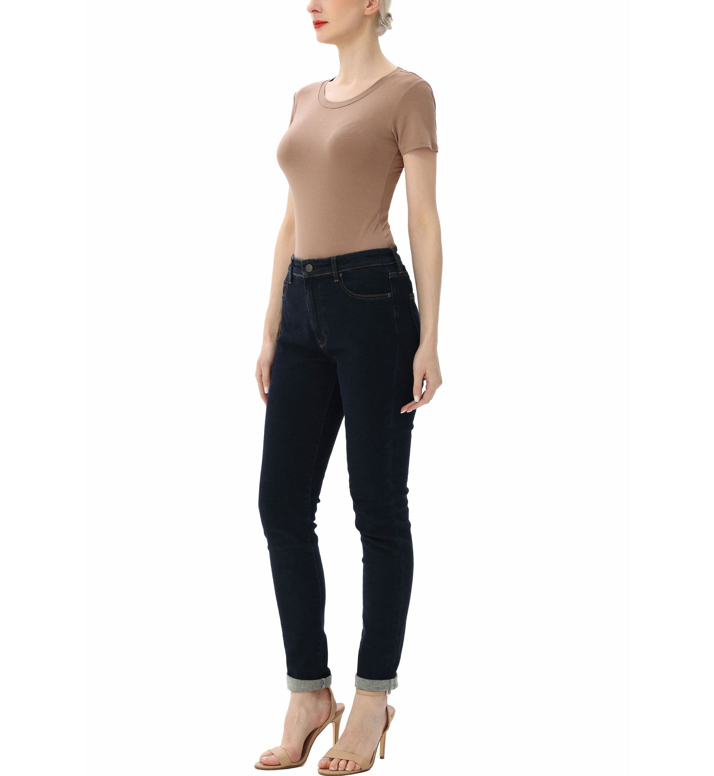 Round Neck Basic Bodysuit
