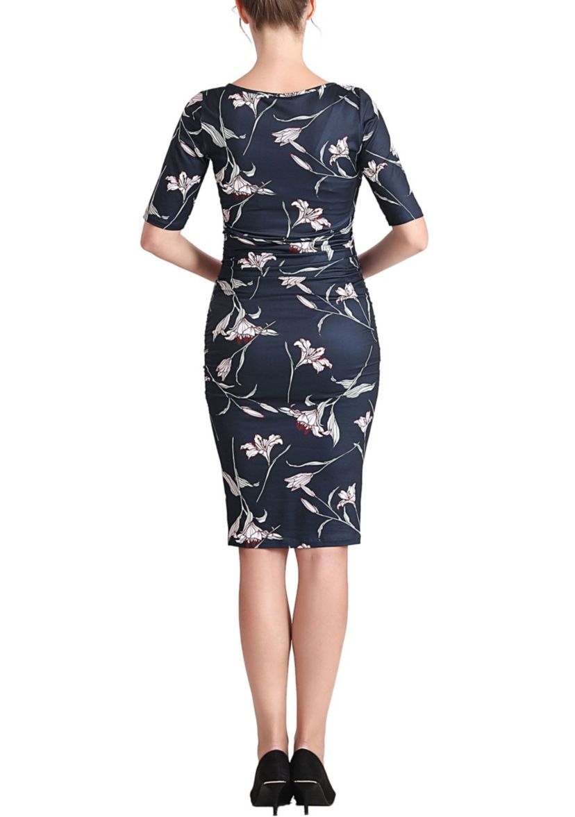 nursing midi dress Hatch Collection Softest Rib Maternity/Nursing Midi Dress