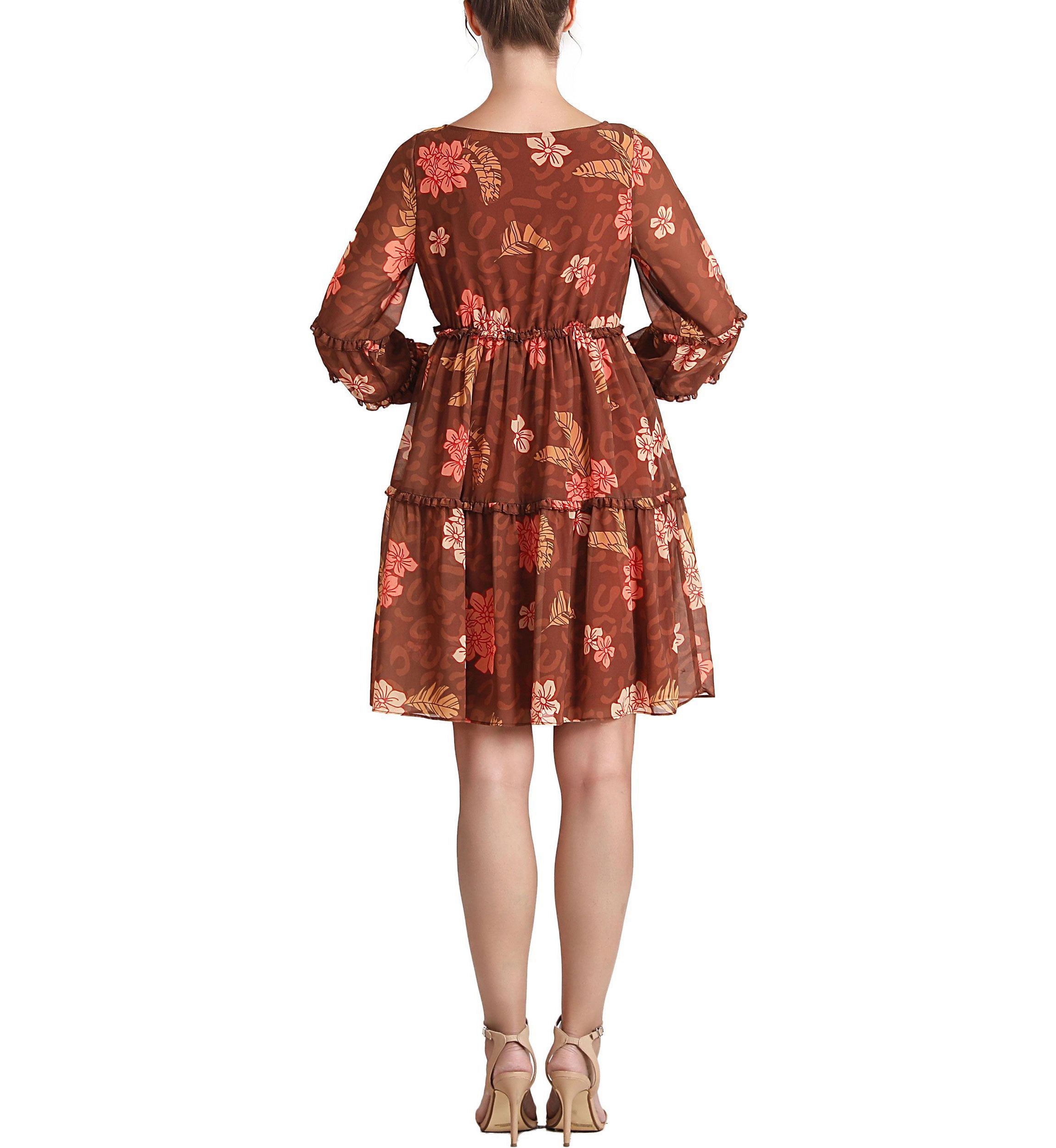 Abby Long Sleeve Maternity Babydoll Dress