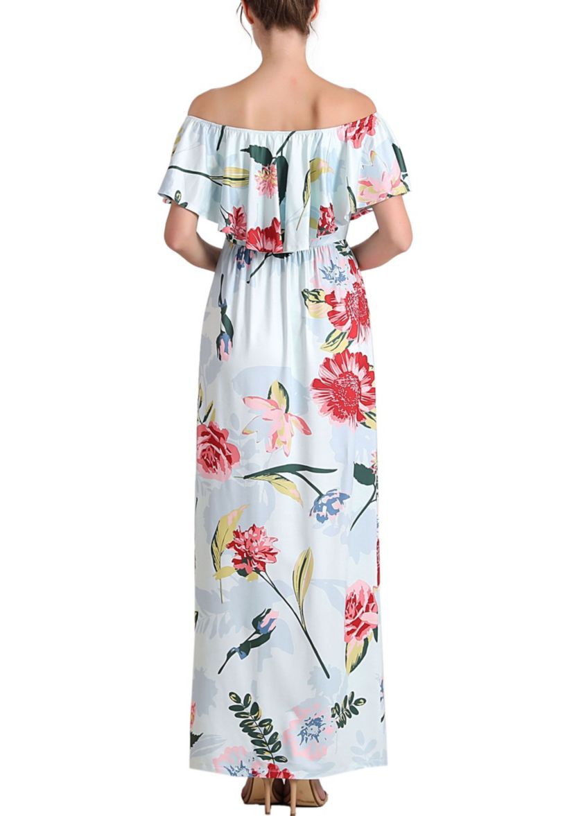 Deya Off the Shoulder Nursing Maxi Dress