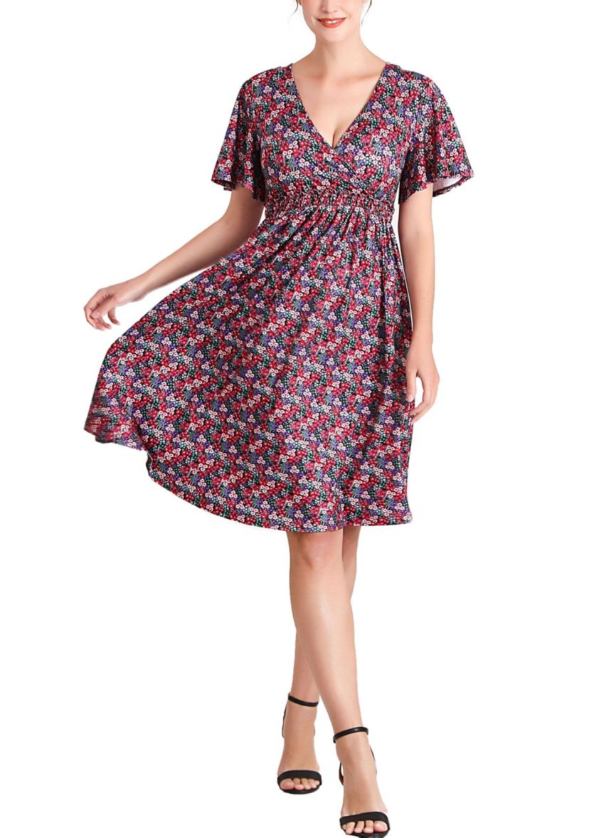 Evin V-Neck Maternity Nursing Dress