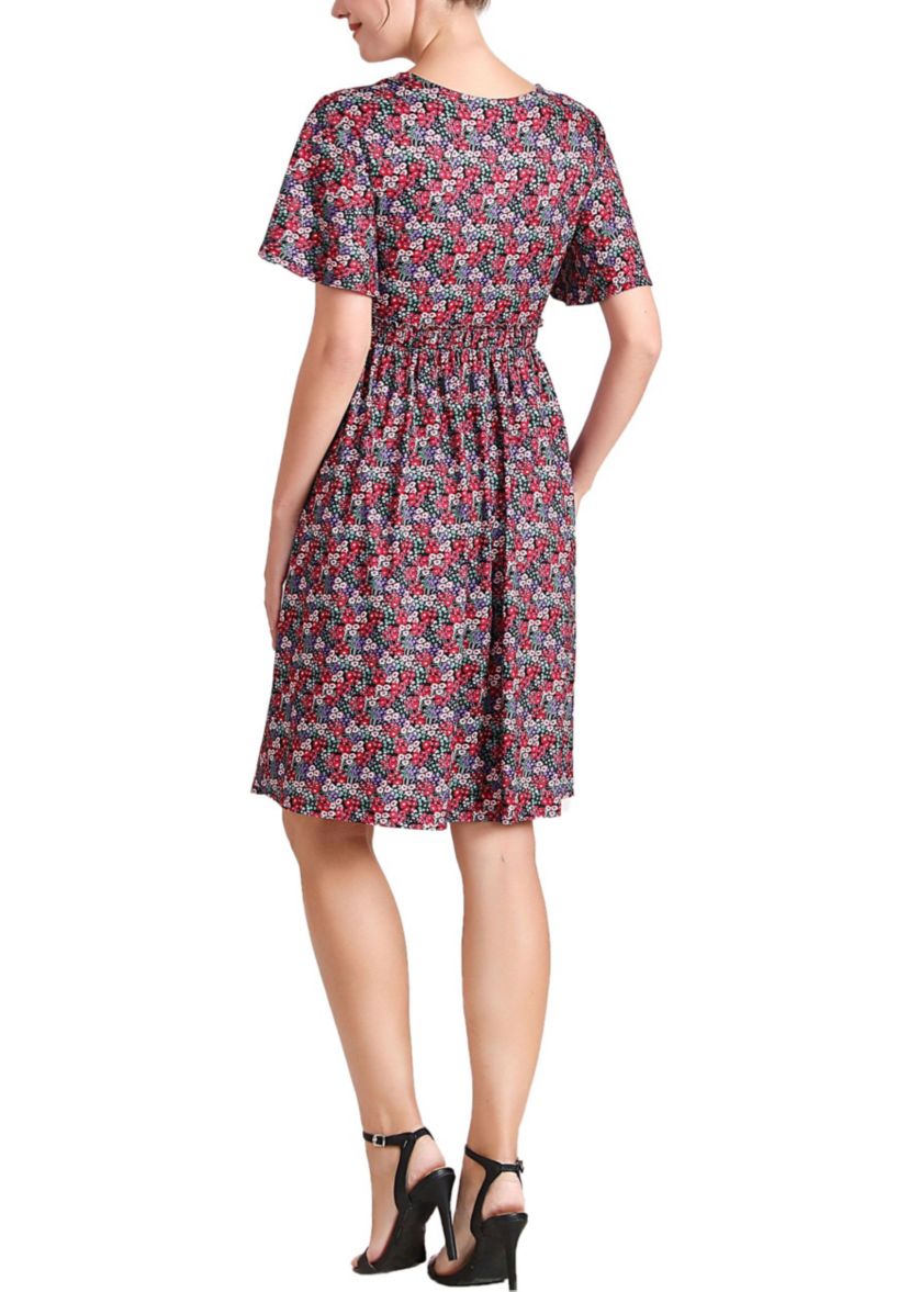 Evin V-Neck Maternity Nursing Dress