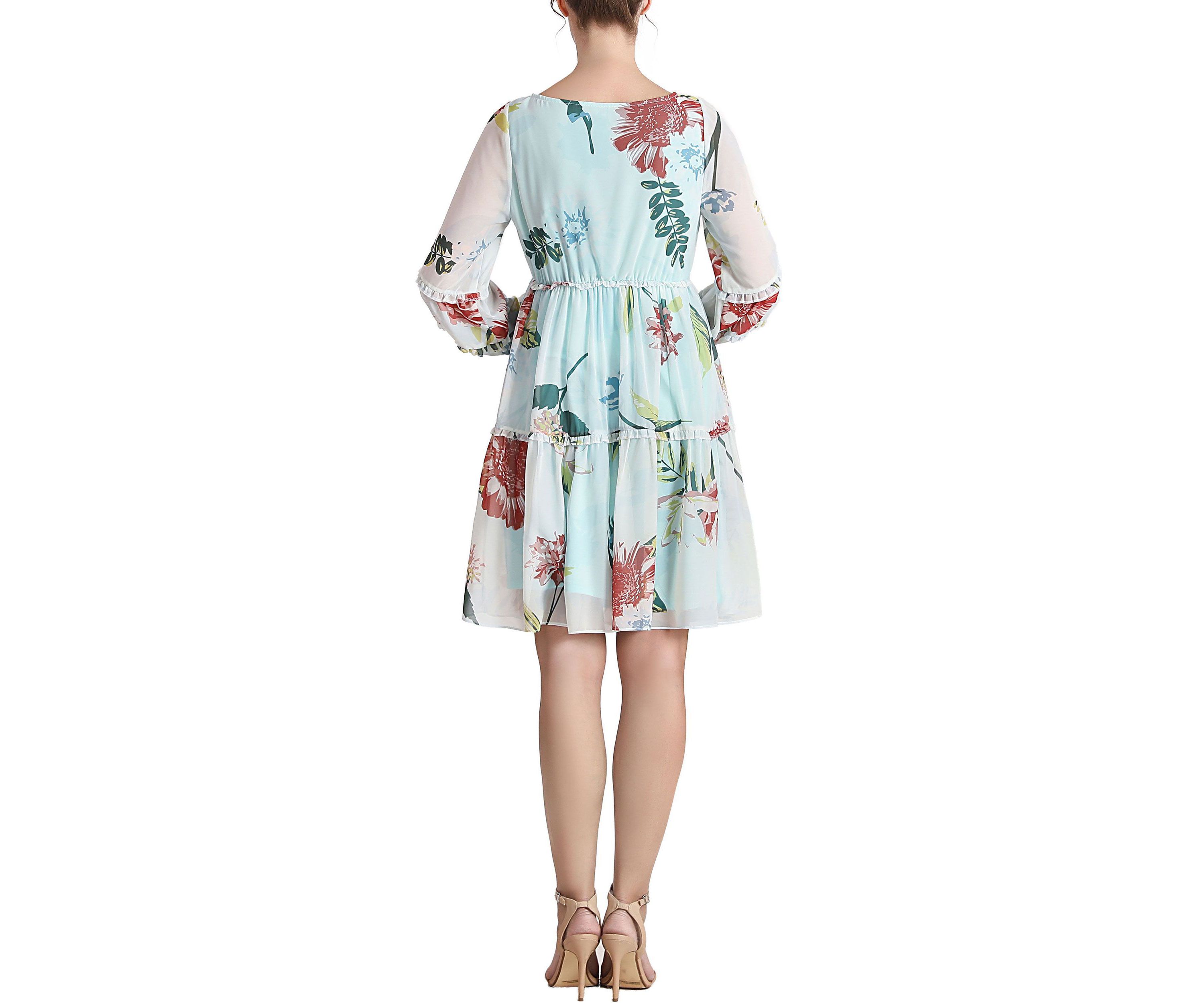 Aliz Long Sleeve Maternity Babydoll Dress