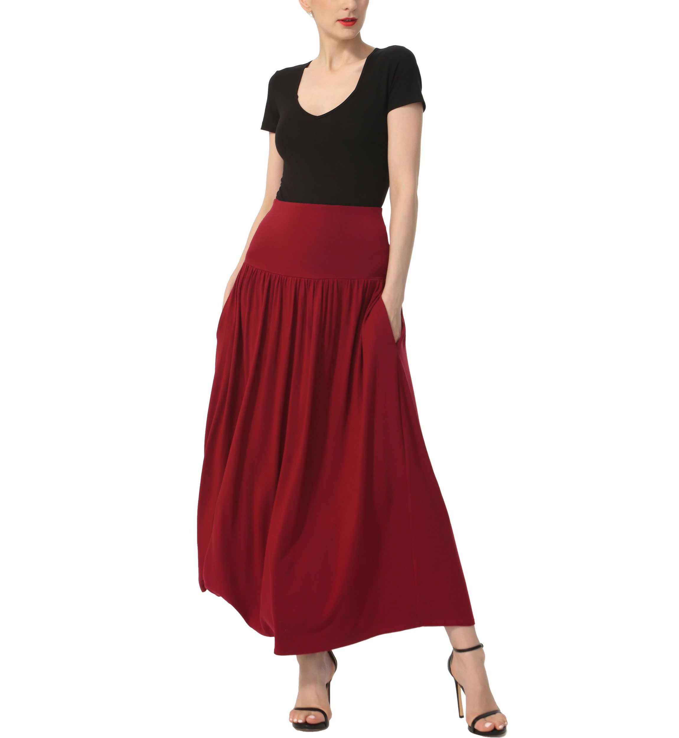 Tiered Maxi Skirt